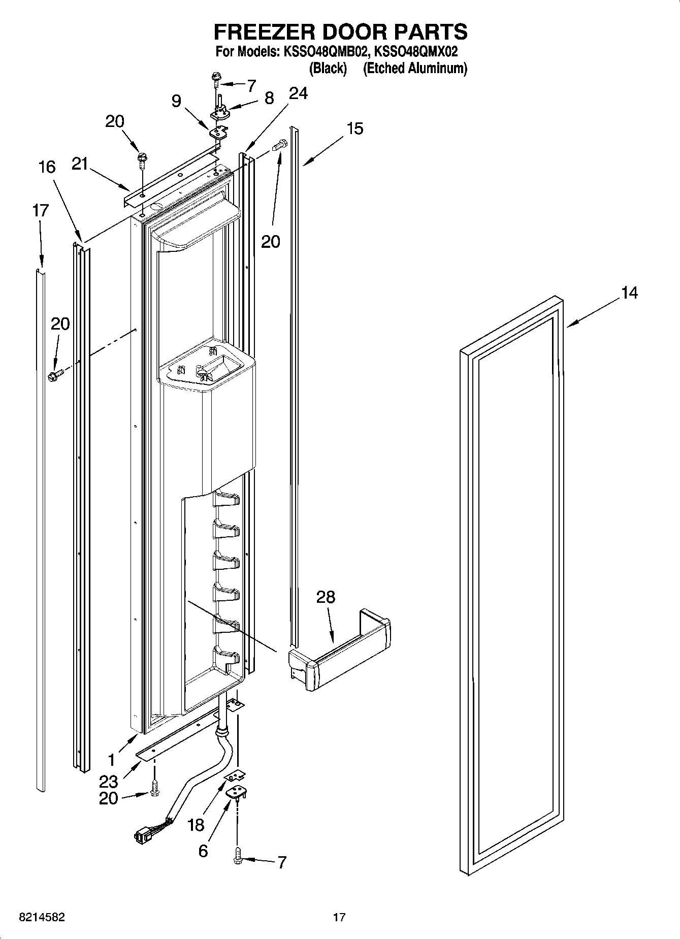 11 - FREEZER DOOR PARTS