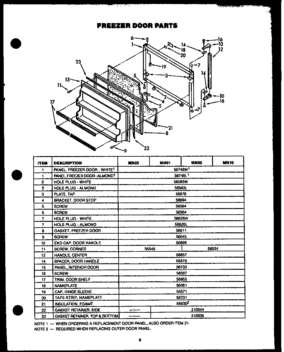03 - FZ DOOR PARTS