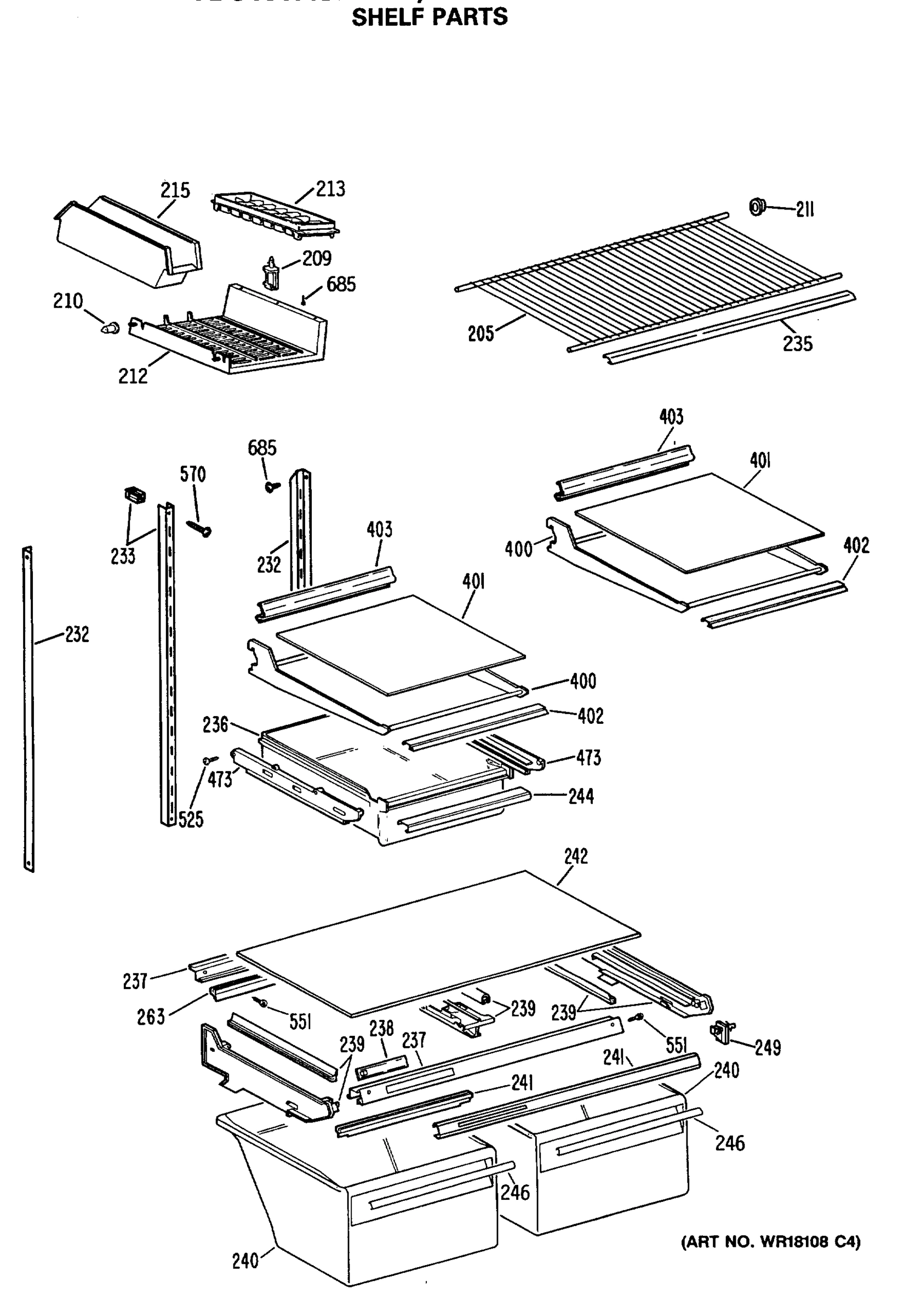 SHELF PARTS