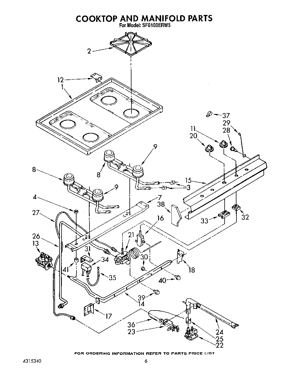 05 - COOKTOP AND MANIFOLD, LIT/OPTIONAL