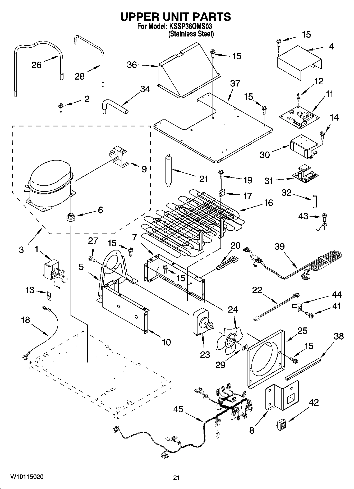 13 - UPPER UNIT PARTS