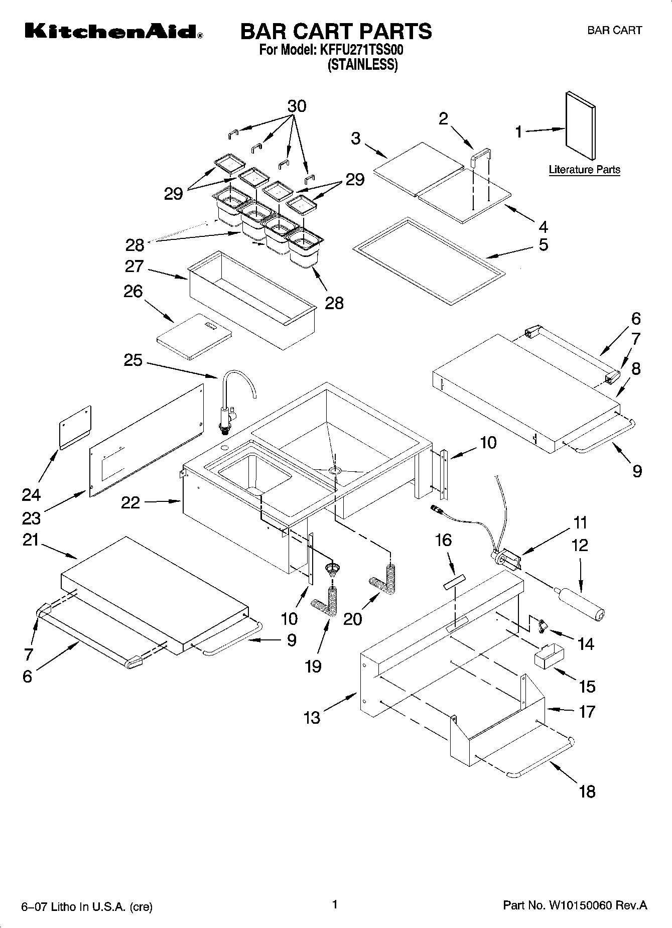 01 - BAR CART PARTS