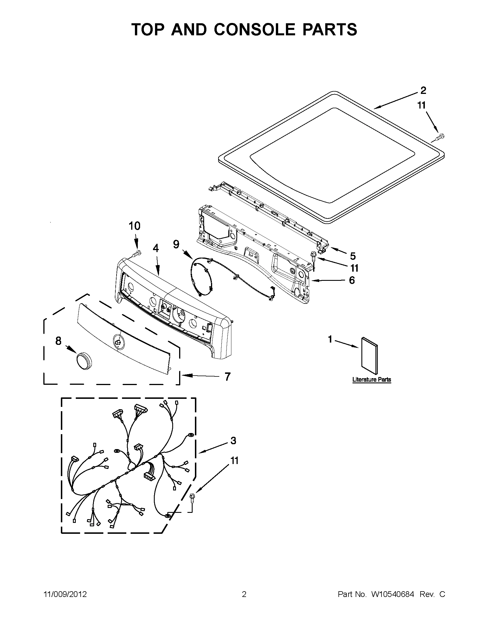 01 - TOP AND CONSOLE PARTS