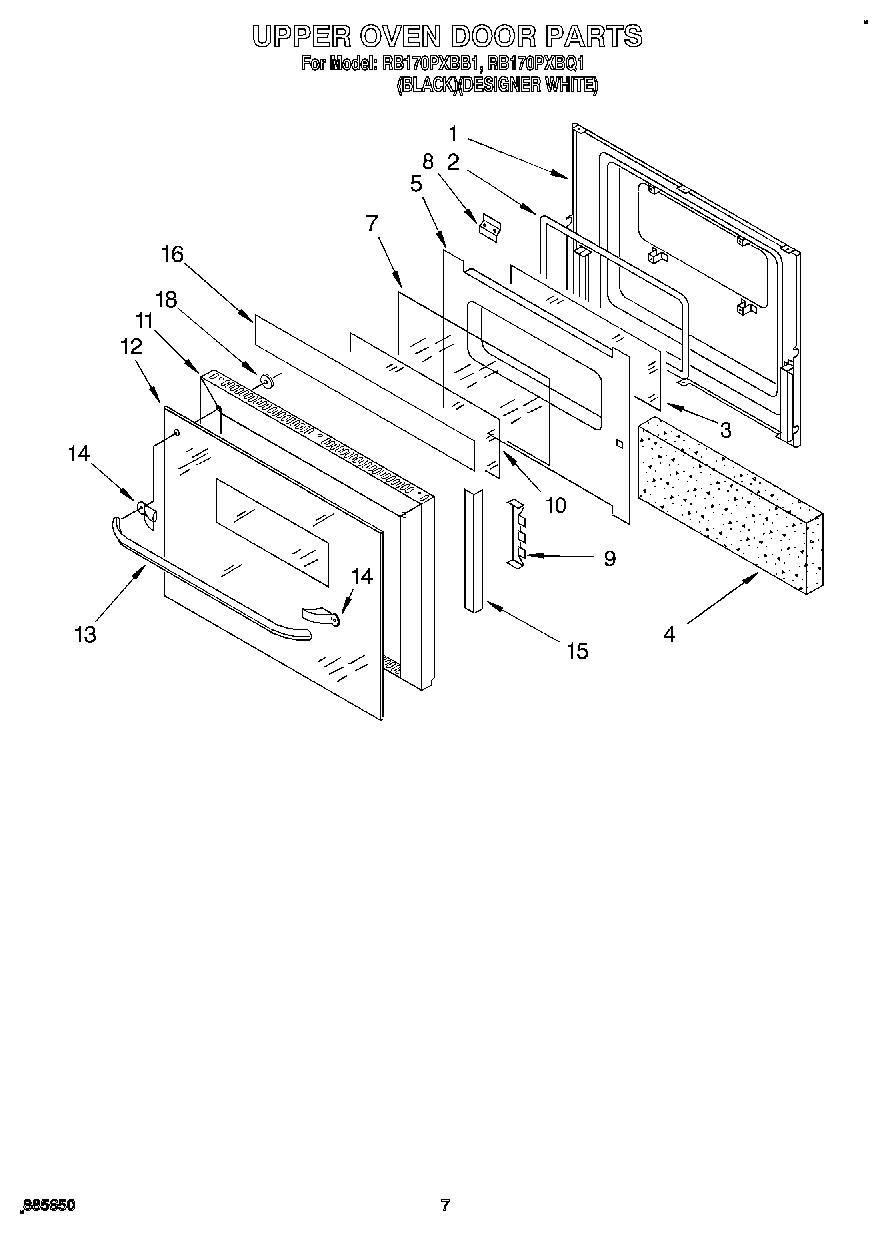 04 - UPPER OVEN DOOR
