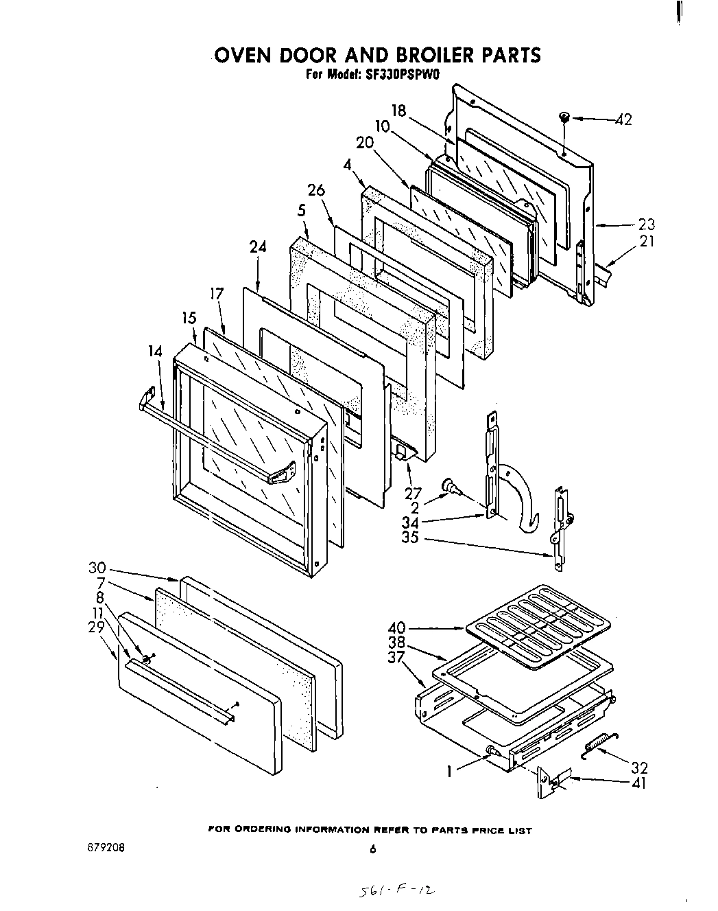05 - OVEN DOOR AND BROILER