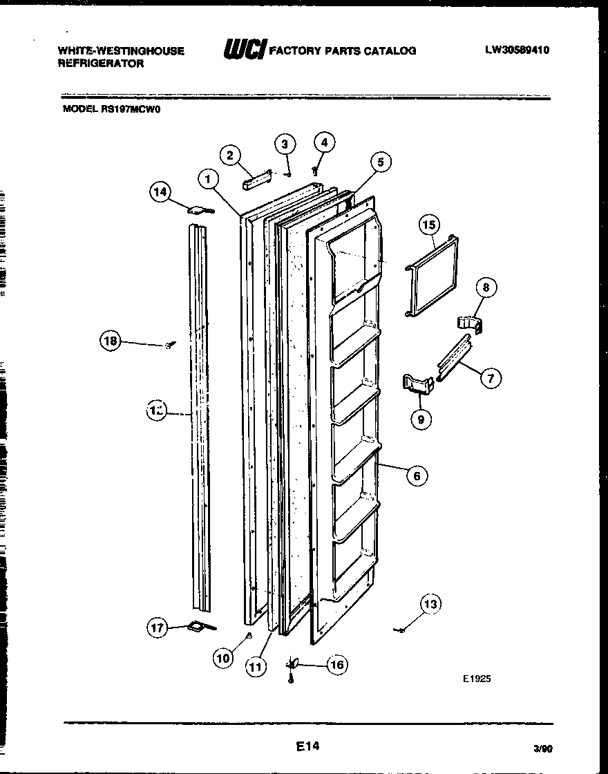 02 - FREEZER DOOR PARTS