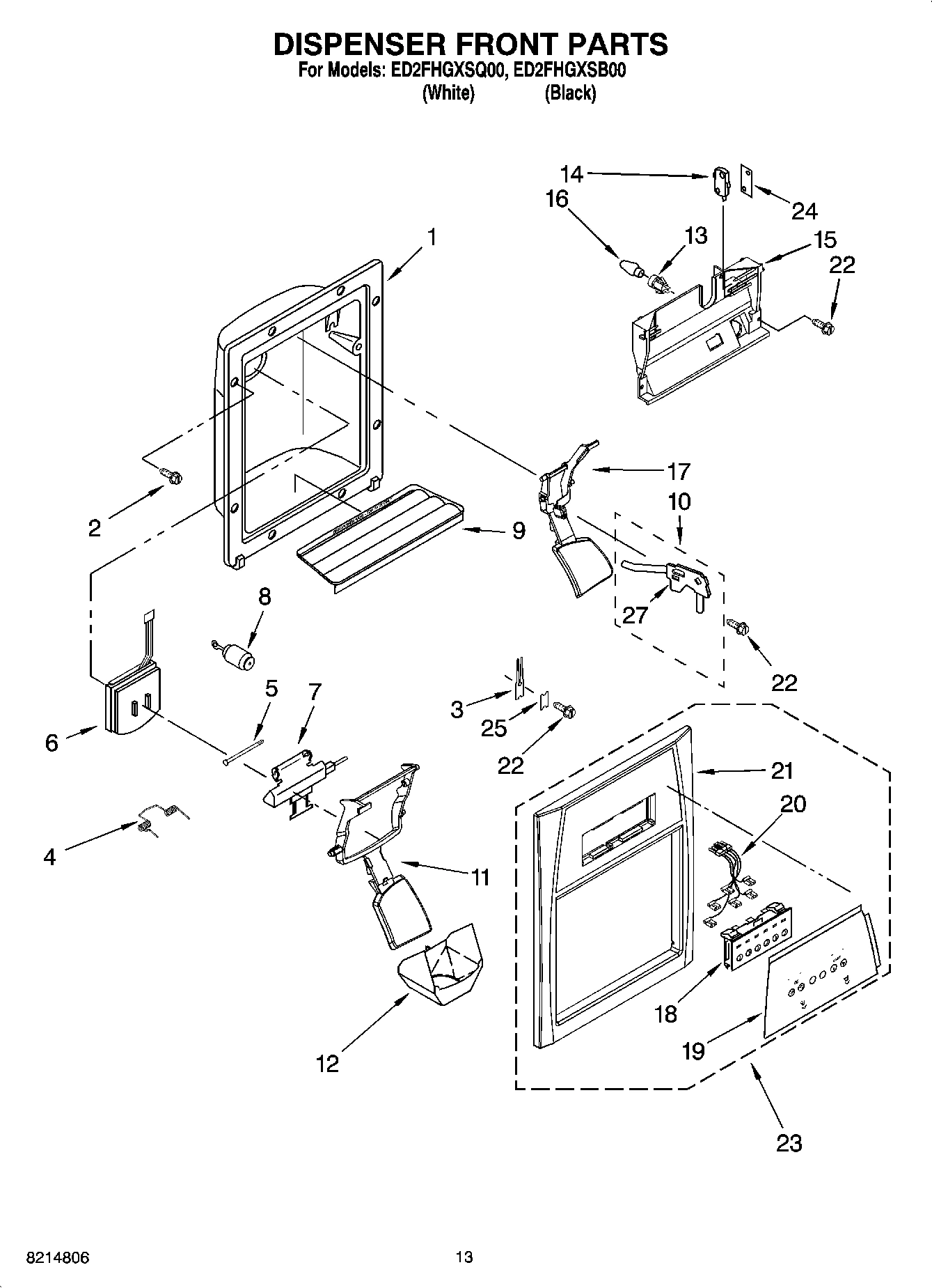 08 - DISPENSER FRONT PARTS