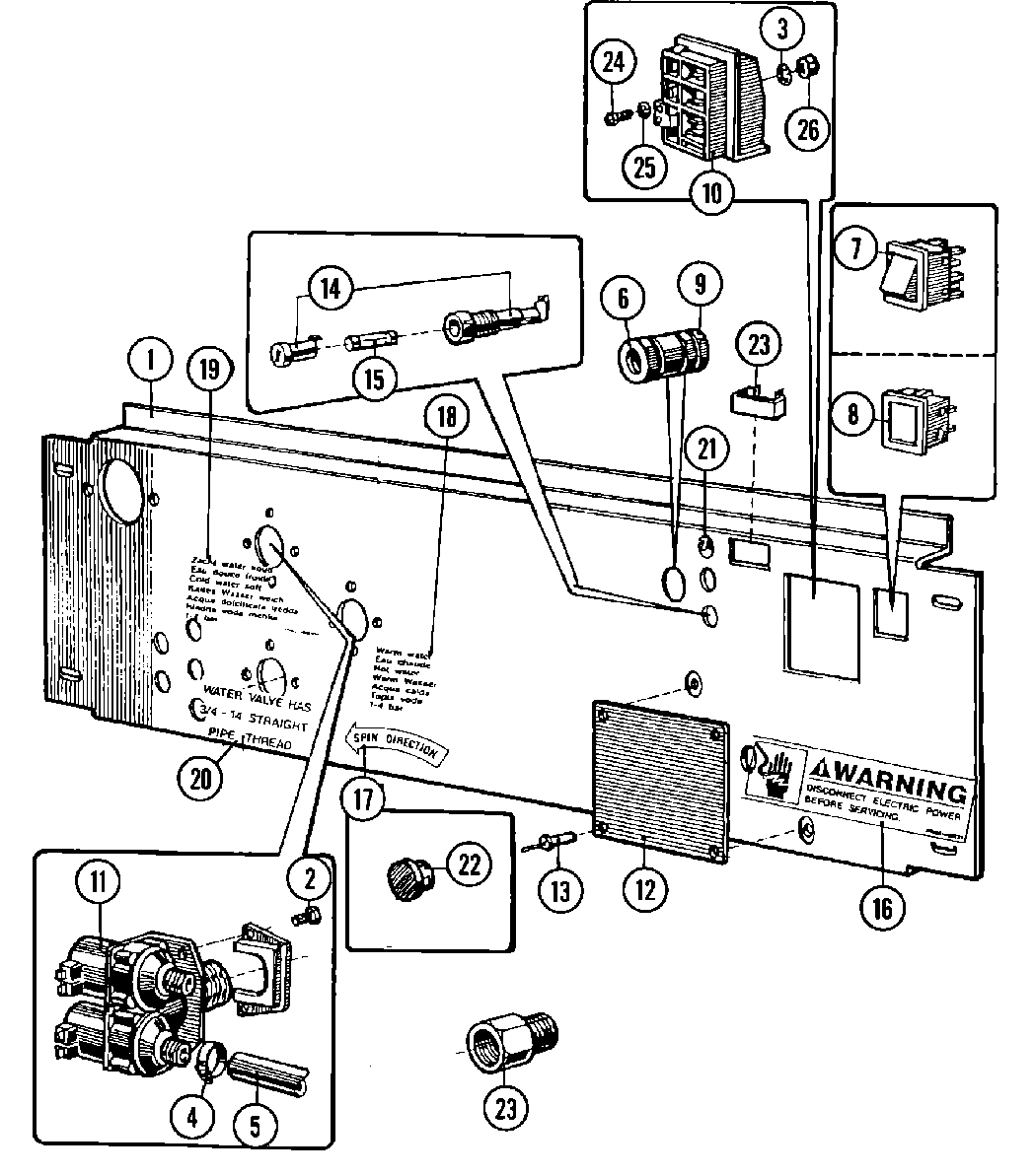 05 - WATER VALVE & REAR PANEL (SERIES 10)