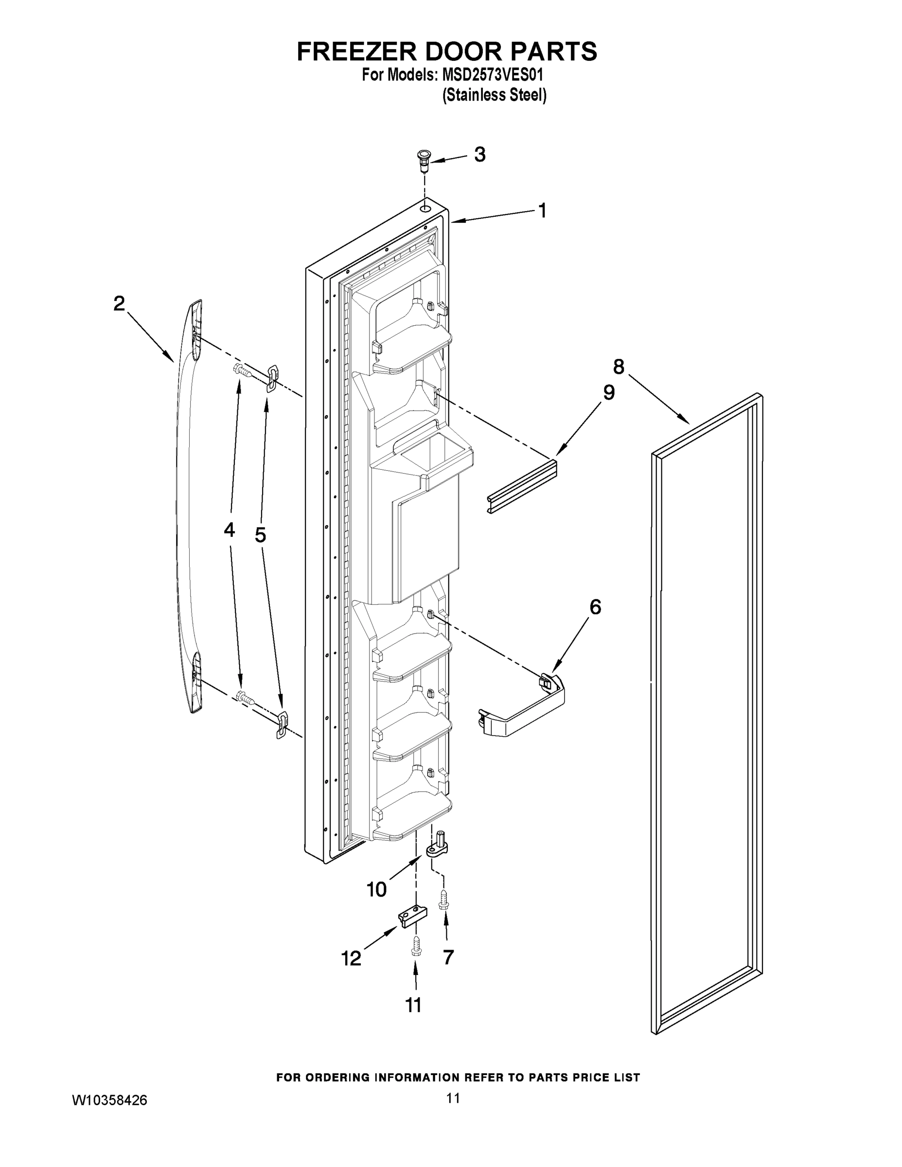 07 - FREEZER DOOR PARTS