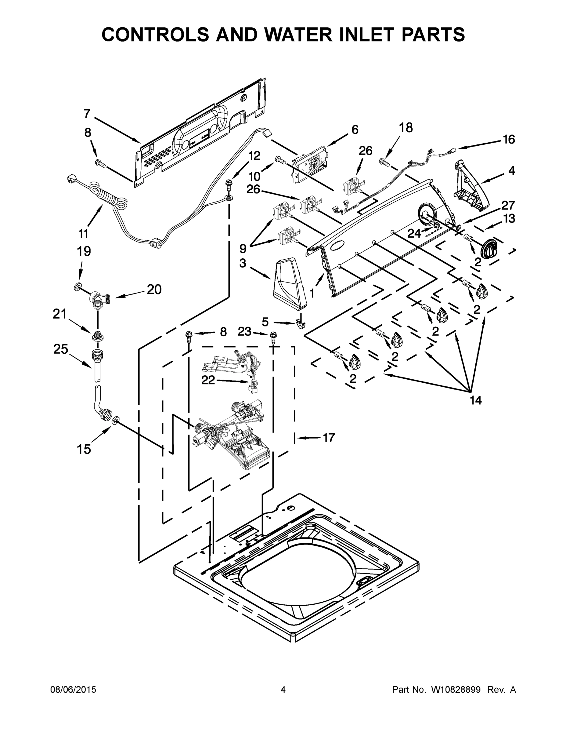 03 - CONTROLS AND WATER INLET PARTS