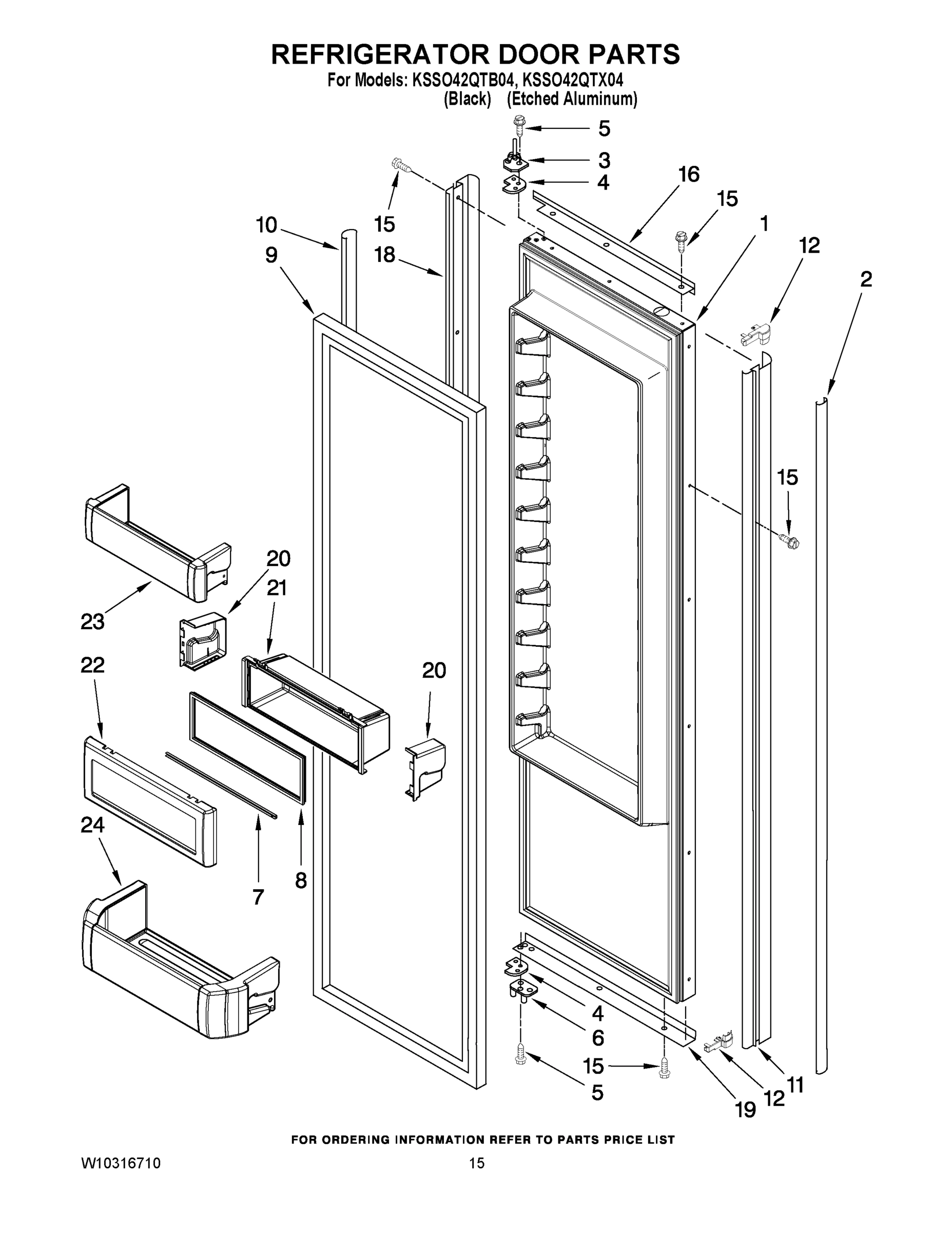 10 - REFRIGERATOR DOOR PARTS