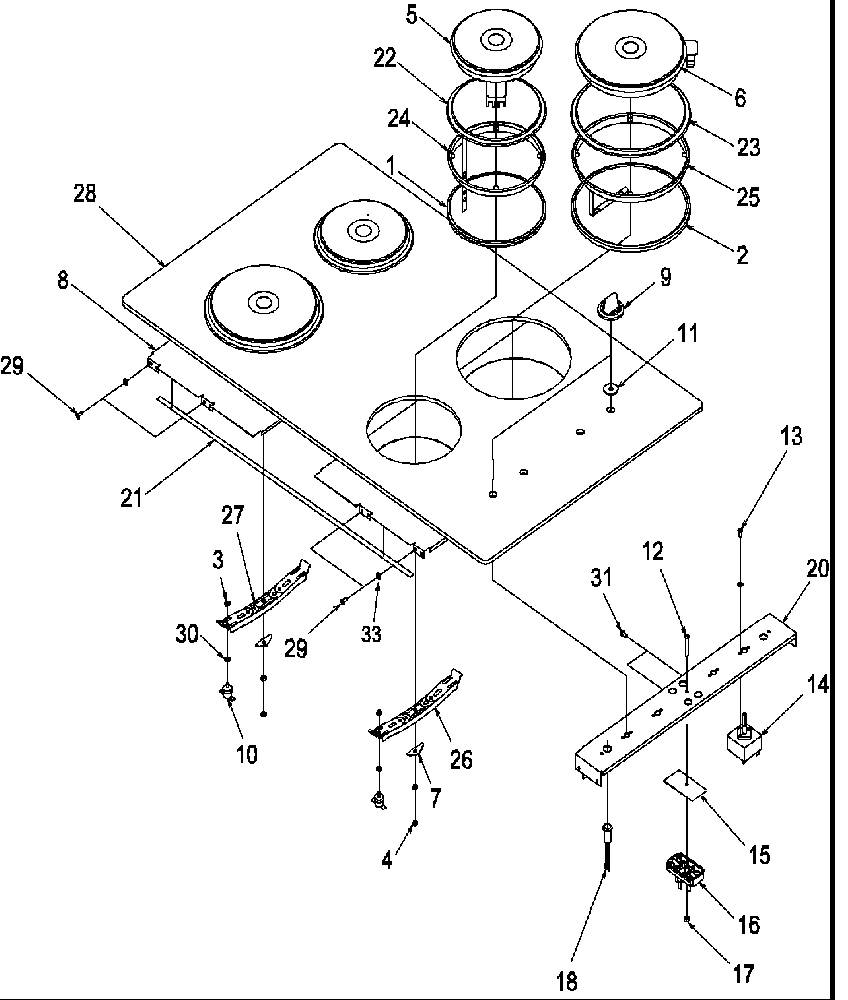 01 - COOKTOP ASSY