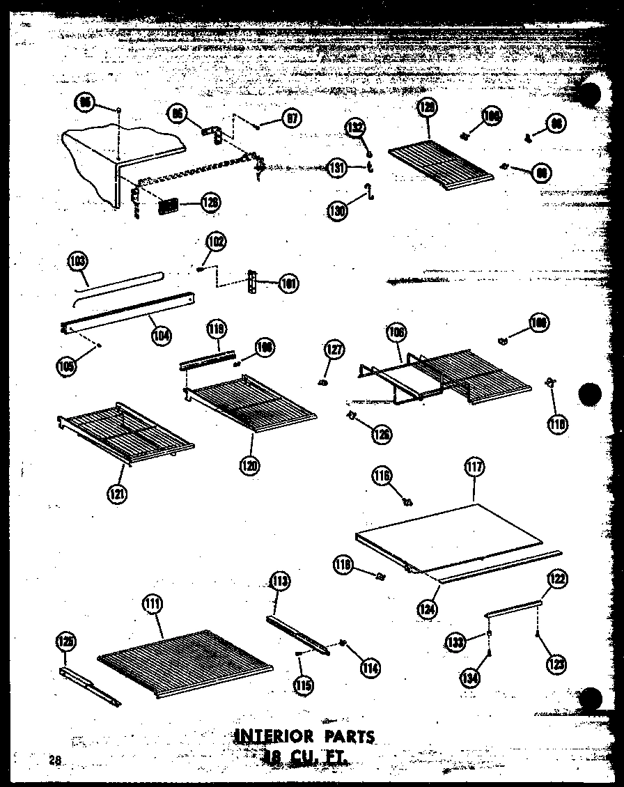 06 - INTERIOR PARTS 18 CU. FT.