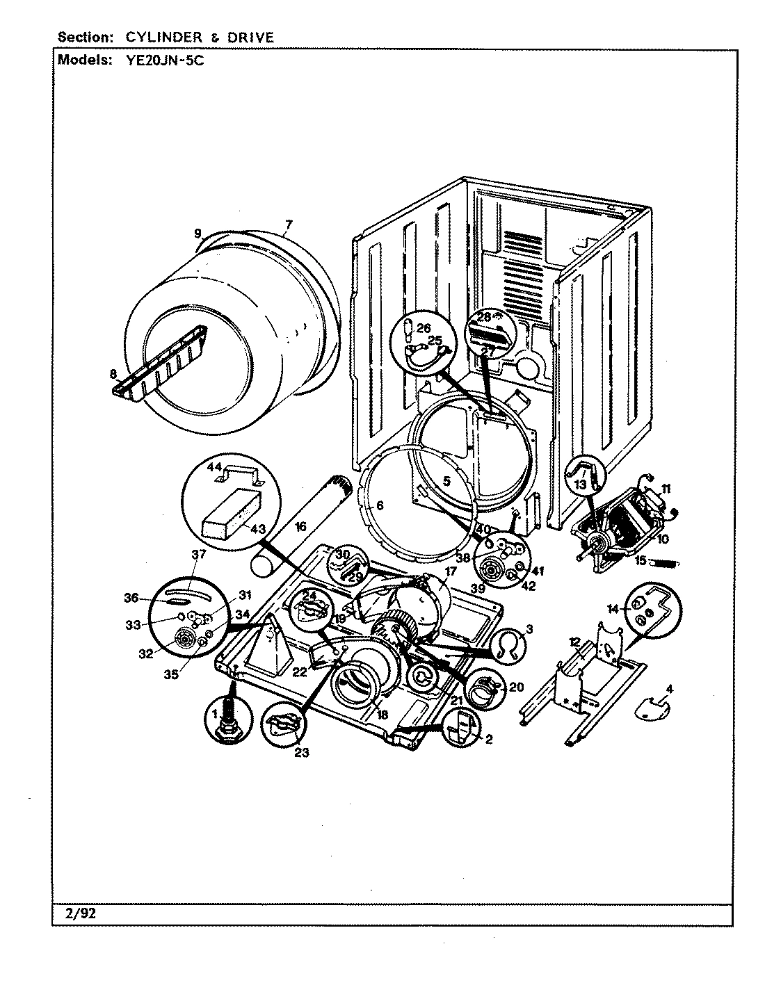 02 - CYLINDER & DRIVE (YE20JN5C)(REV. A)