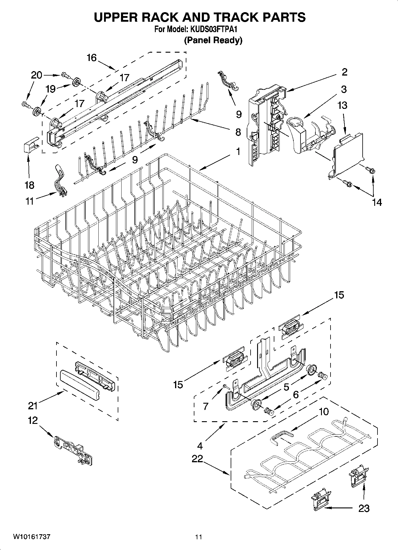 09 - UPPER RACK AND TRACK PARTS