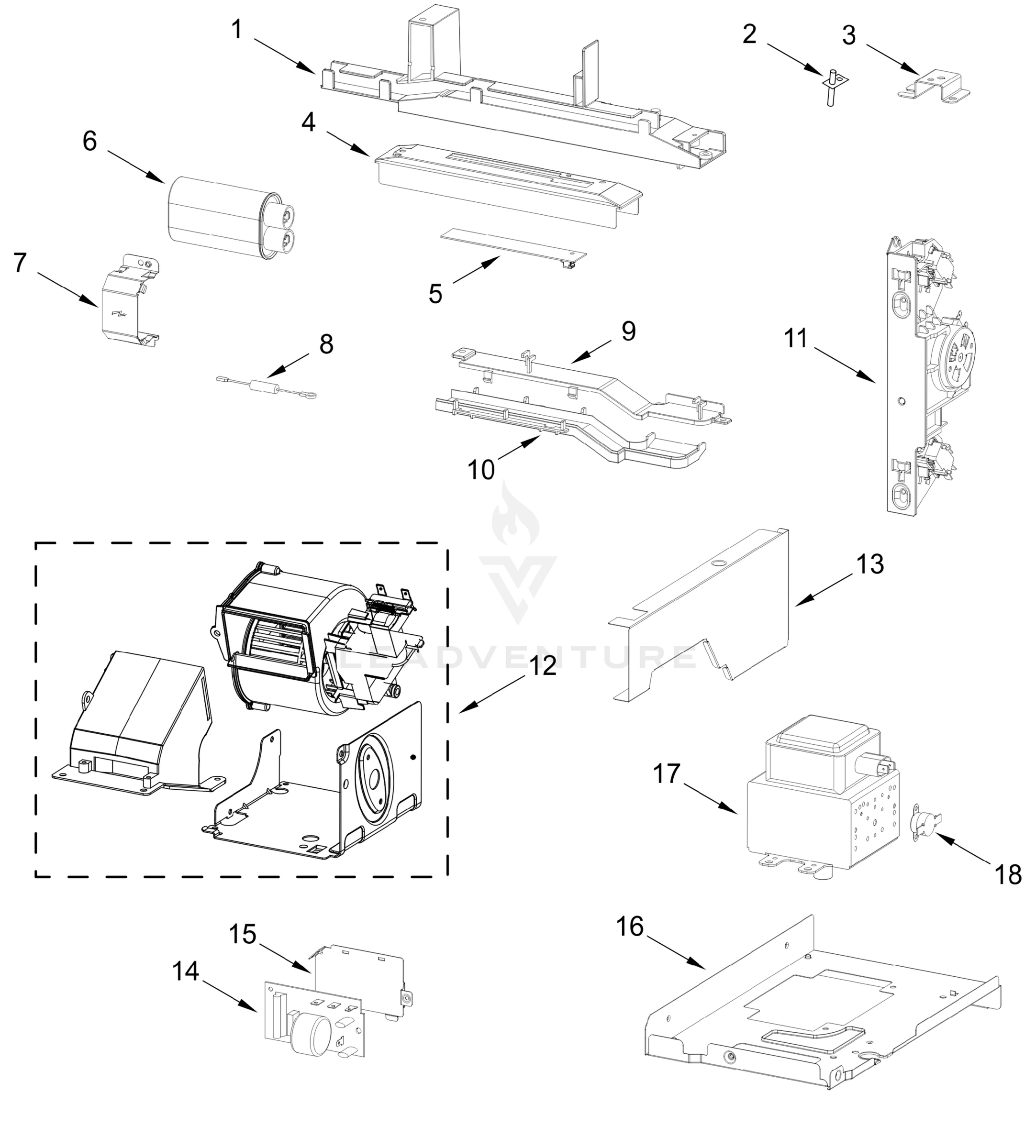 INTERIOR AND VENTILATION PARTS