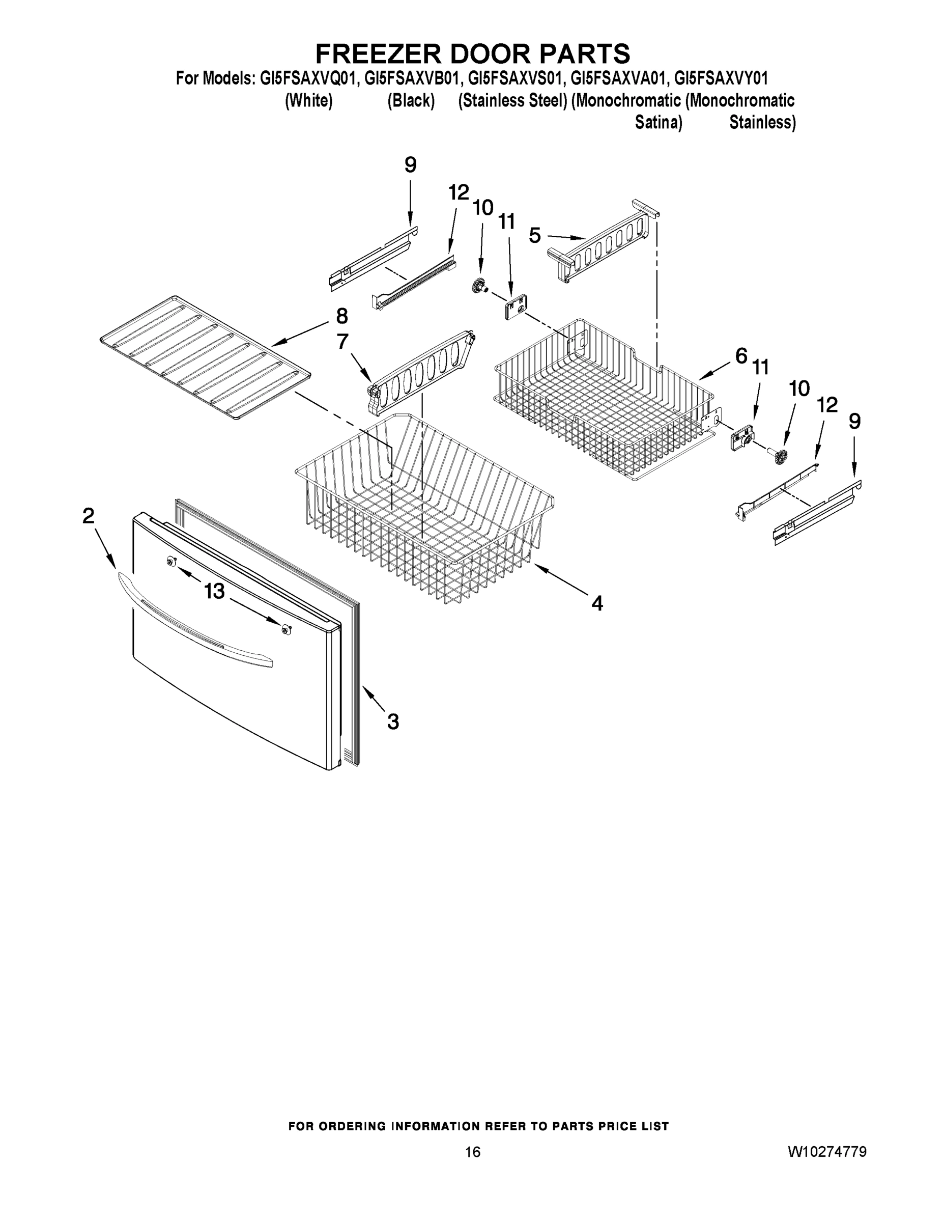09 - FREEZER DOOR PARTS
