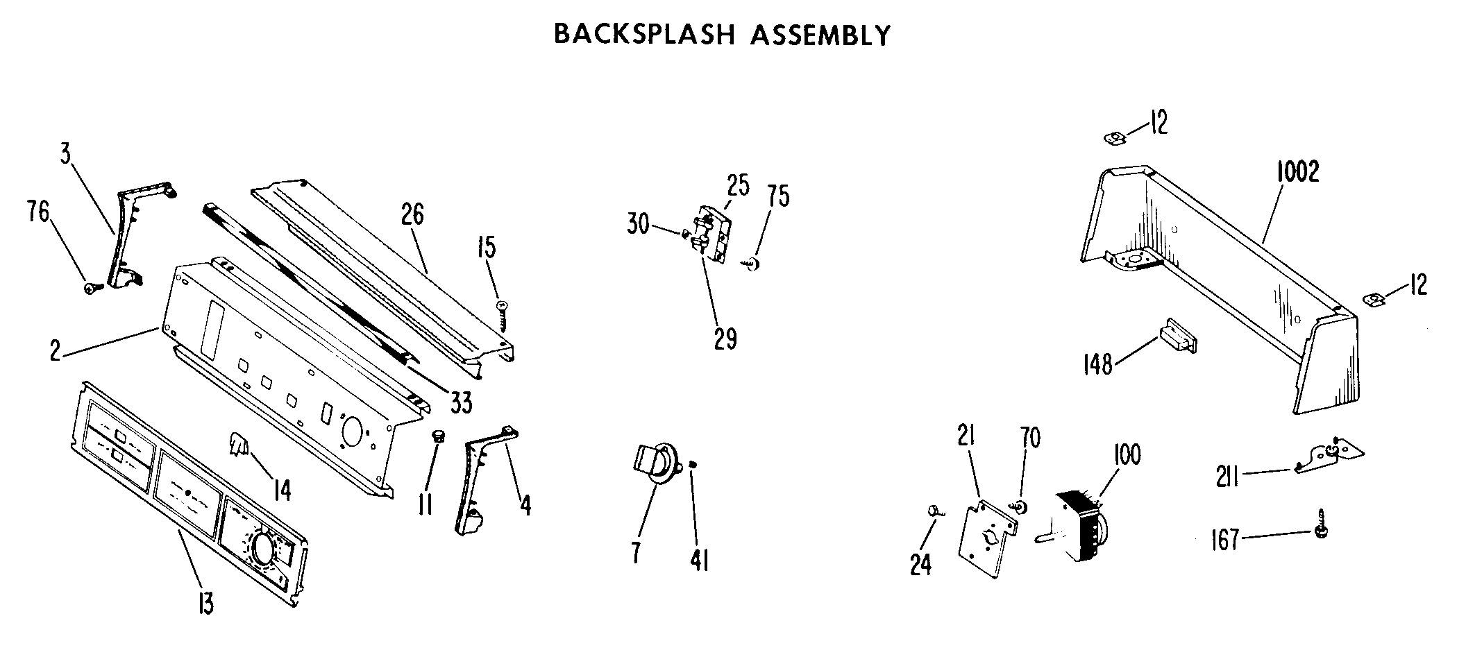 BACKSPLASH ASSEMBLY