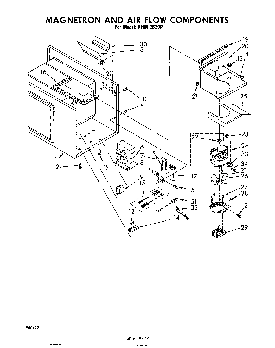 07 - MAGNETRON AND AIR FLOW , NOT ILLUSTRATED