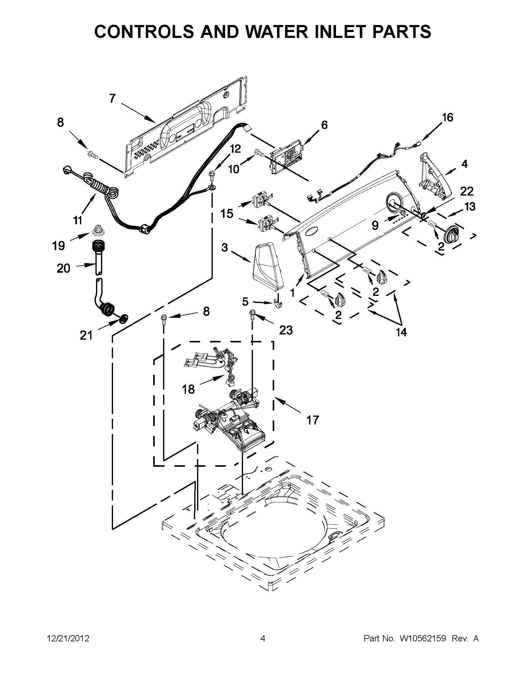 02 - CONTROLS AND WATER INLET PARTS
