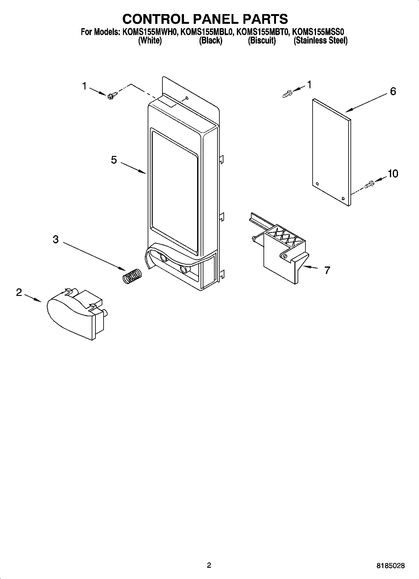 02 - CONTROL PANEL PARTS