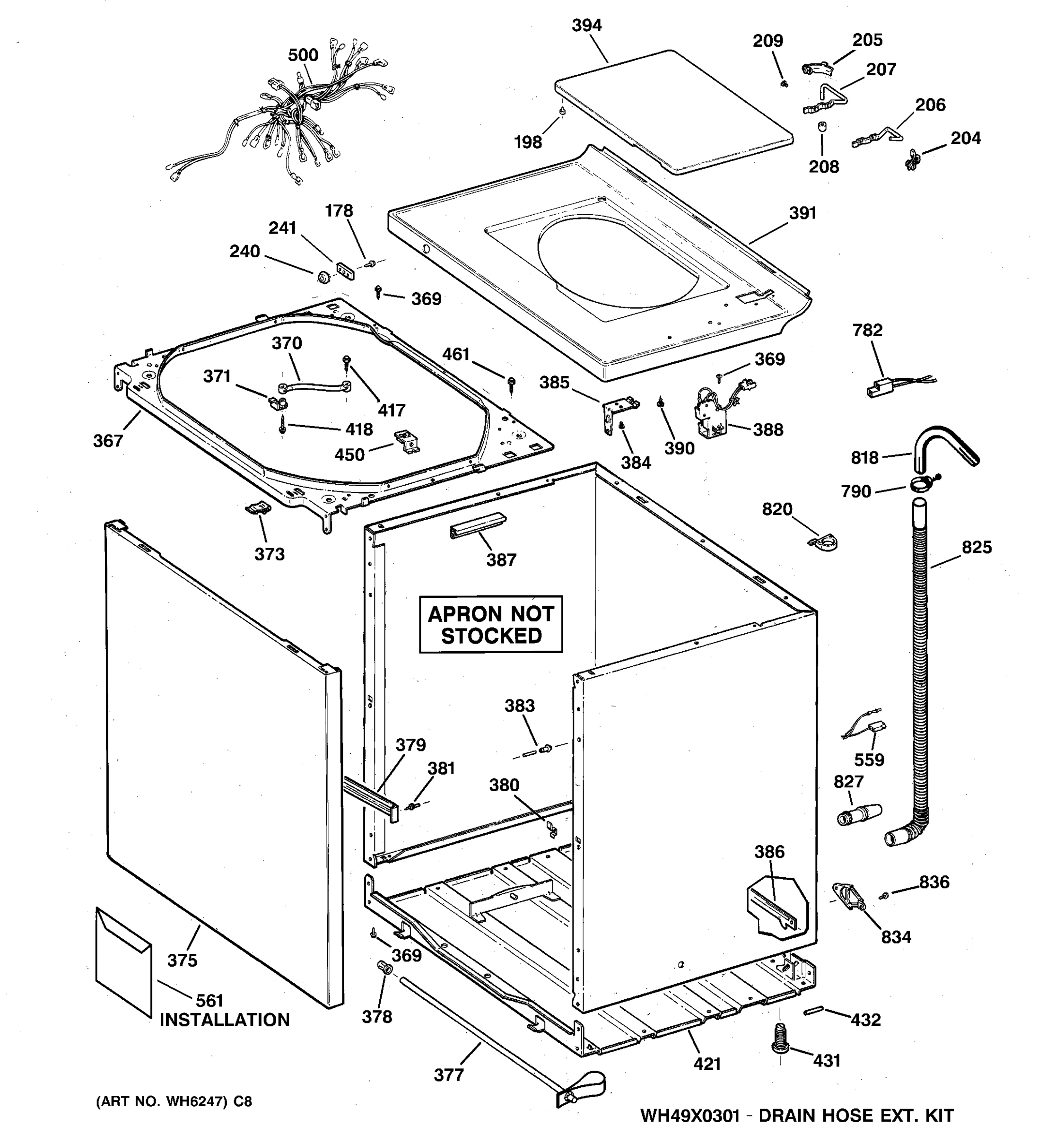 CABINET, COVER & FRONT PANEL