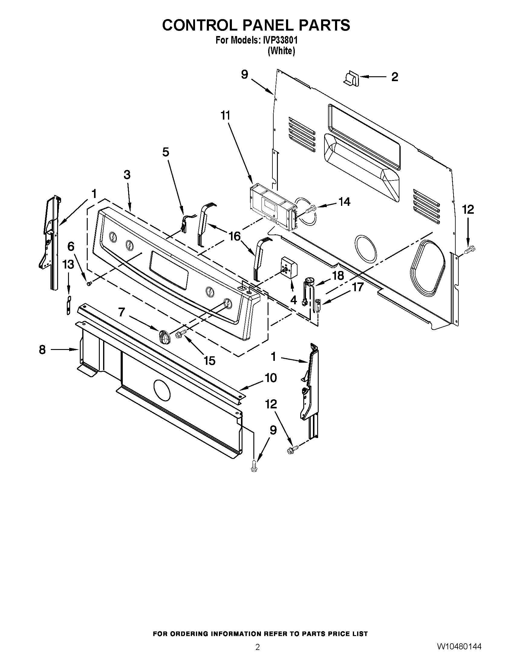 02 - CONTROL PANEL PARTS