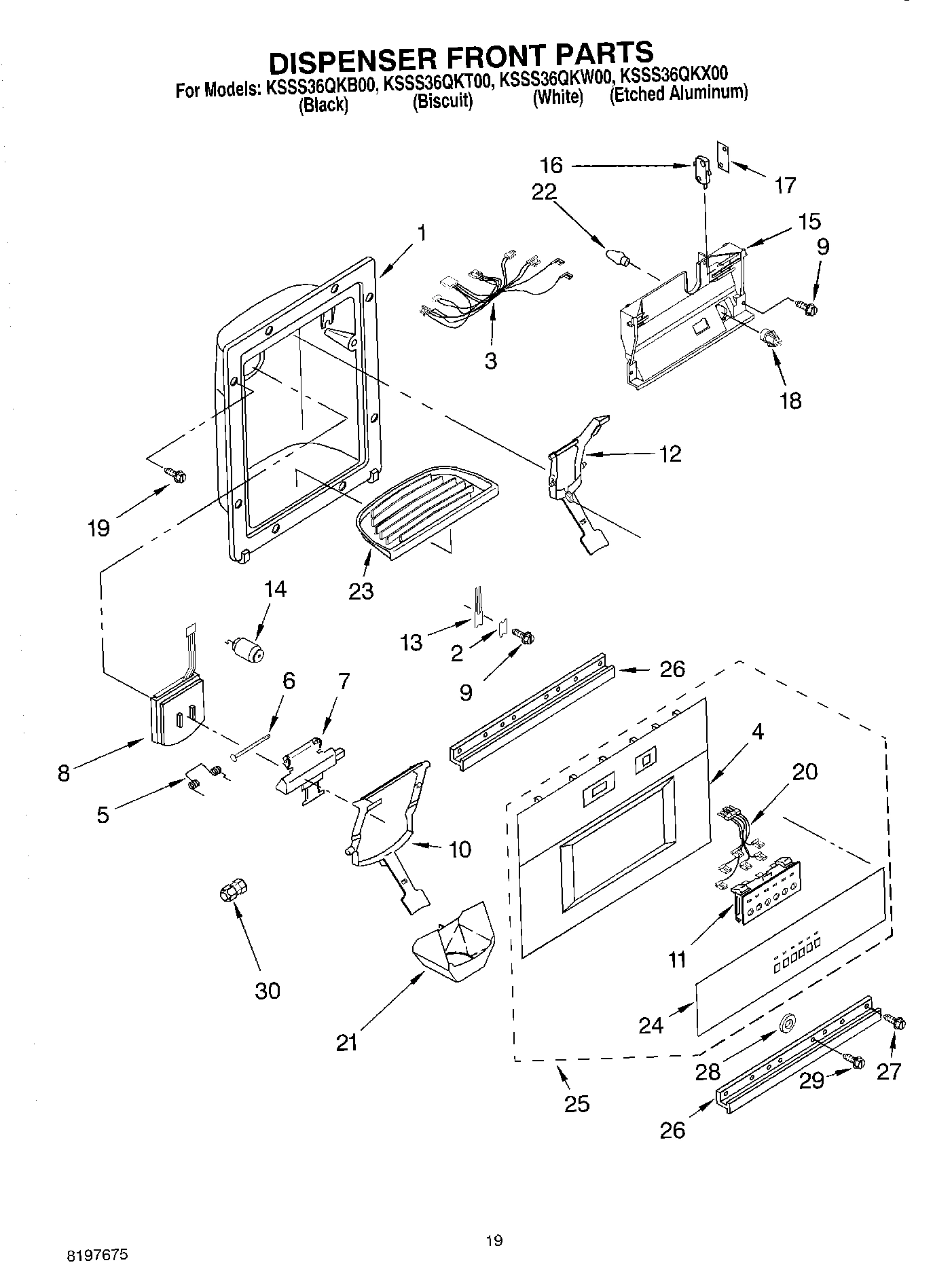 12 - DISPENSER FRONT