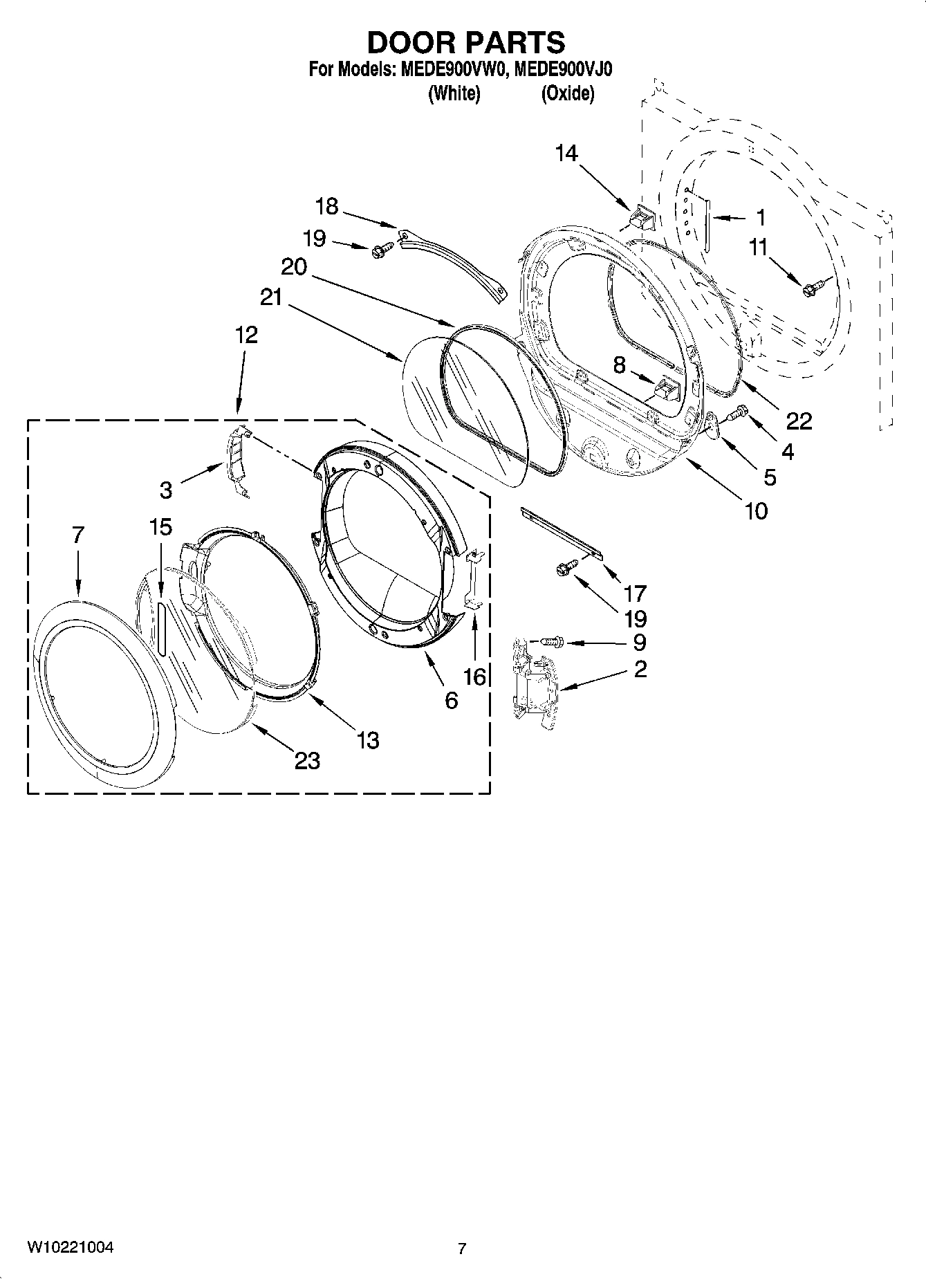 04 - DOOR PARTS, OPTIONAL PARTS (NOT INCLUDED)