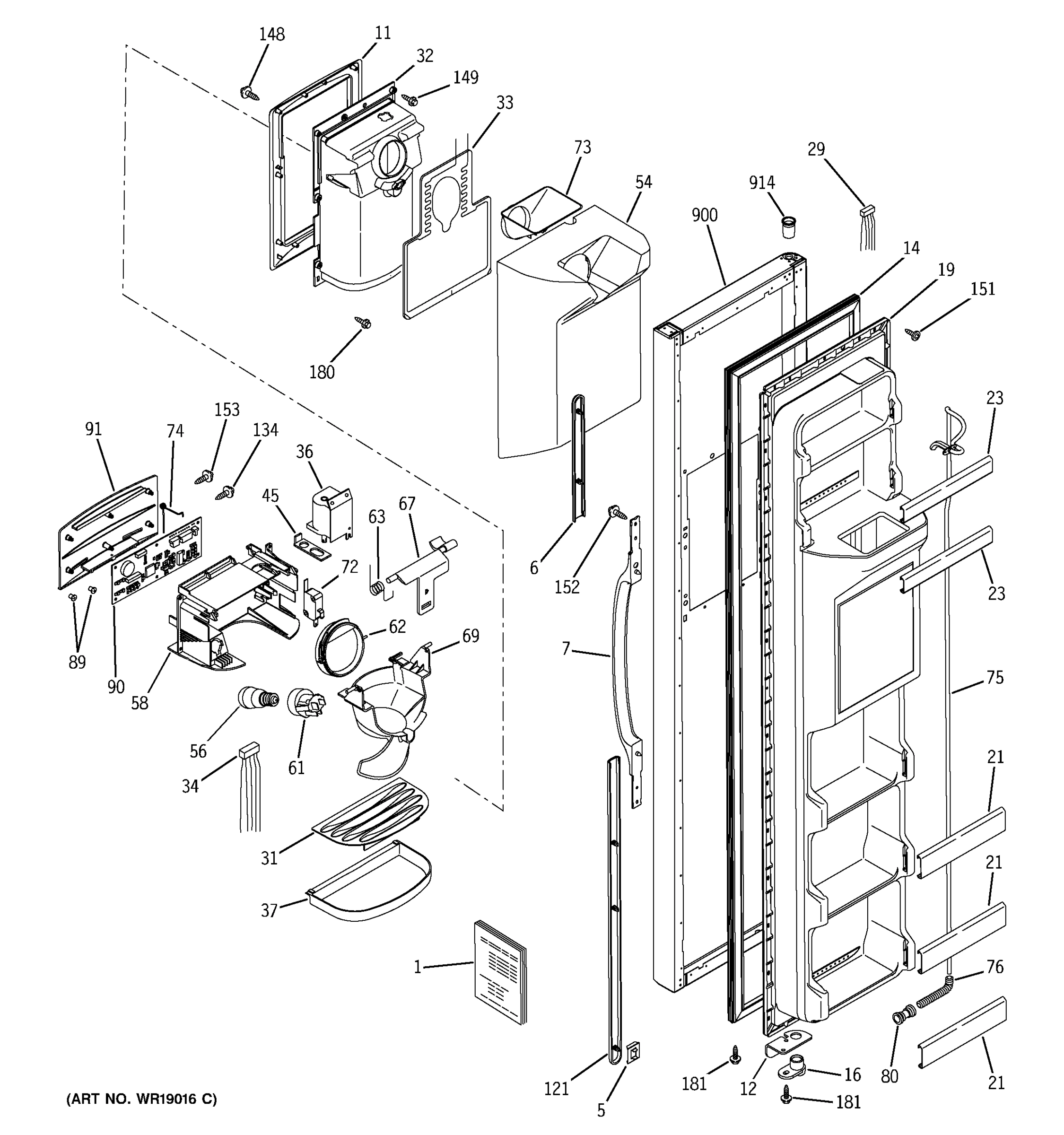 FREEZER DOOR