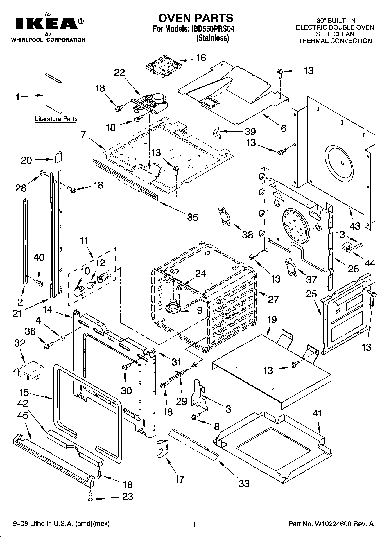 01 - OVEN PARTS