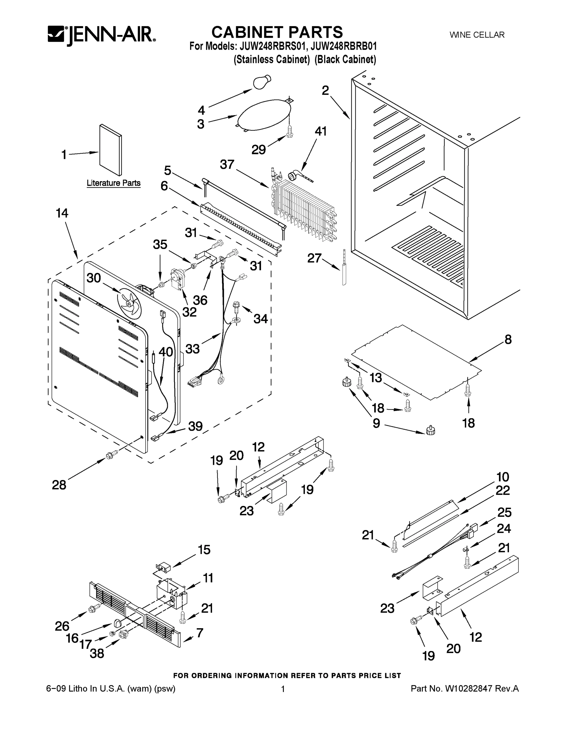 01 - CABINET PARTS