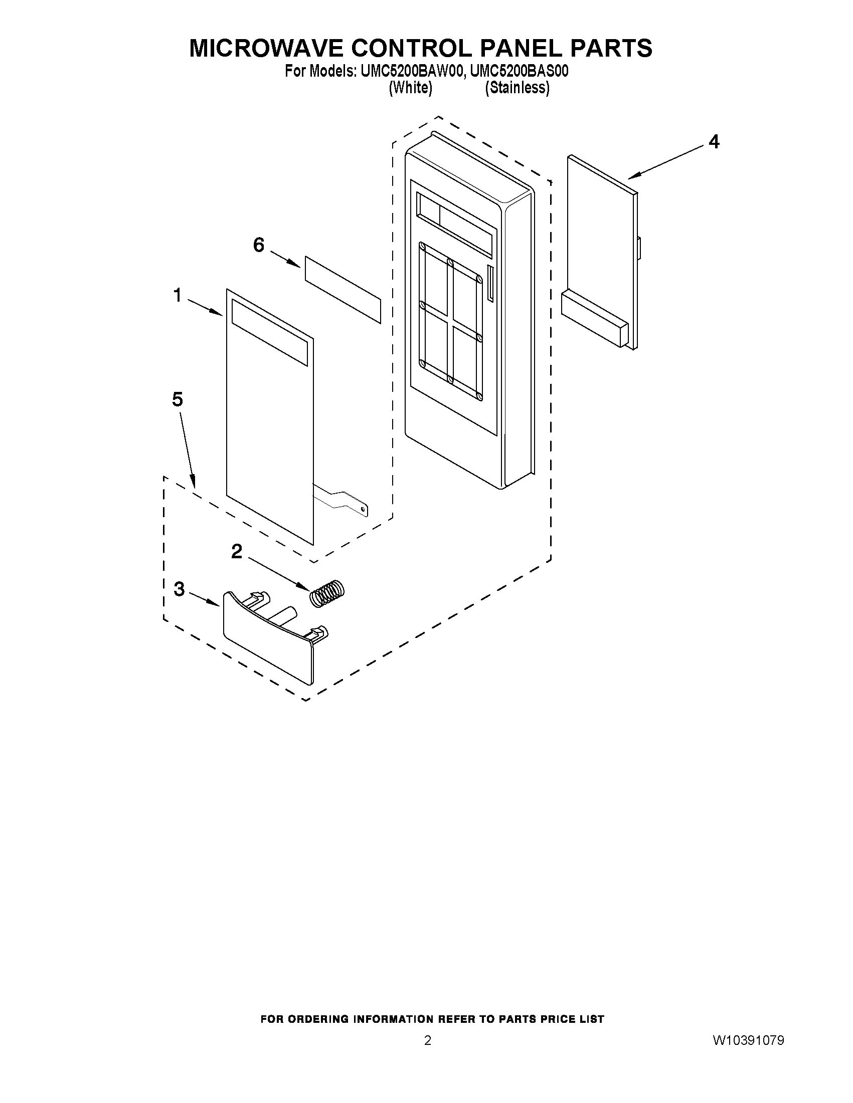 02 - MICROWAVE CONTROL PANEL PARTS