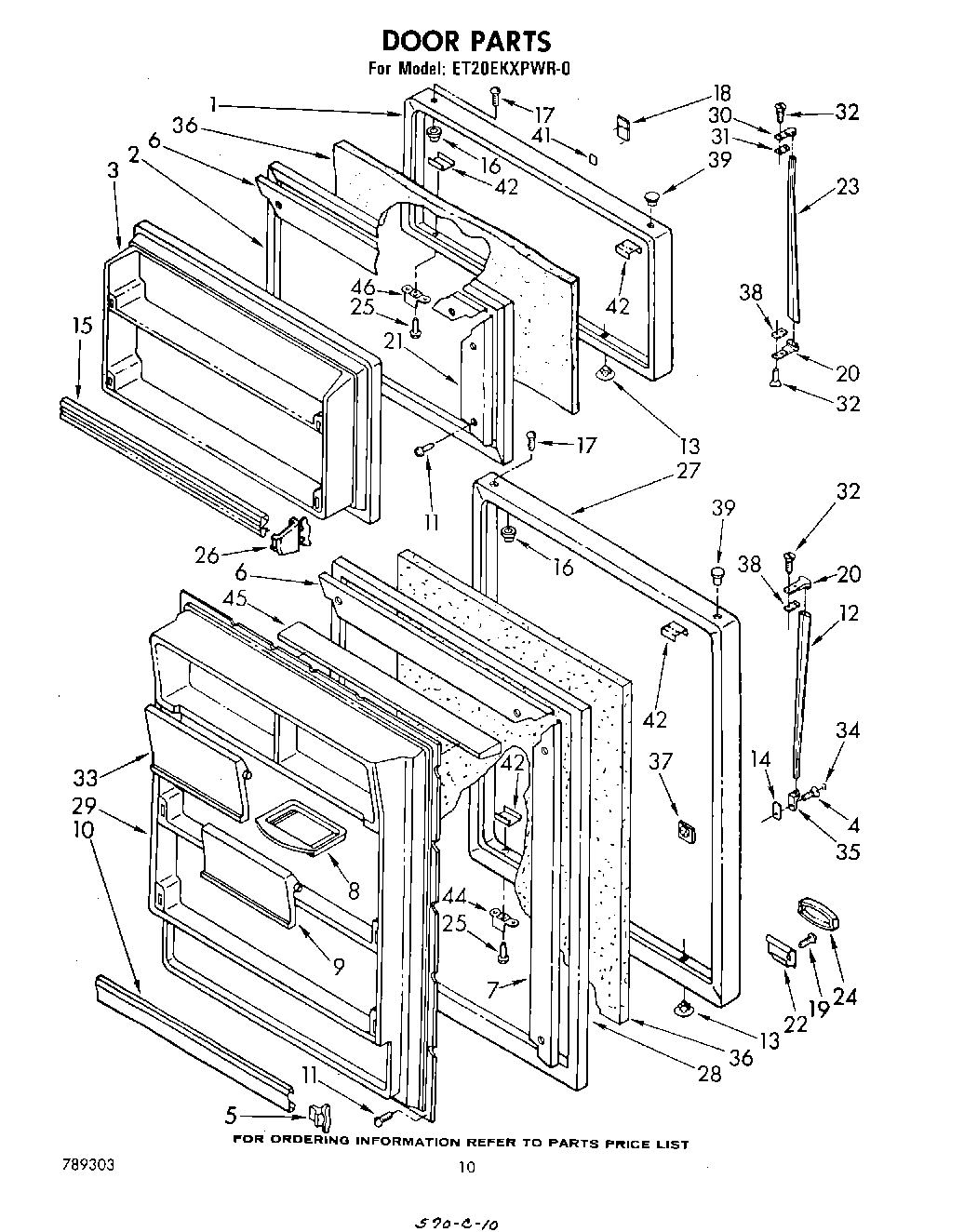 06 - DOOR , PARTS NOT ILLUSTRATED