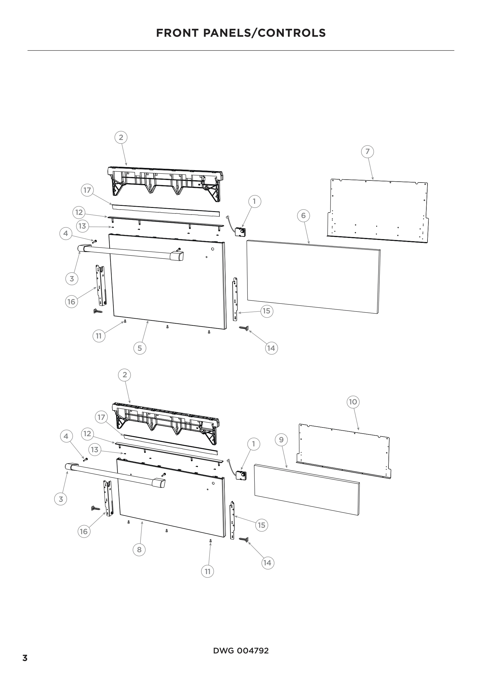 FRONT PANELS/CONTROLS
