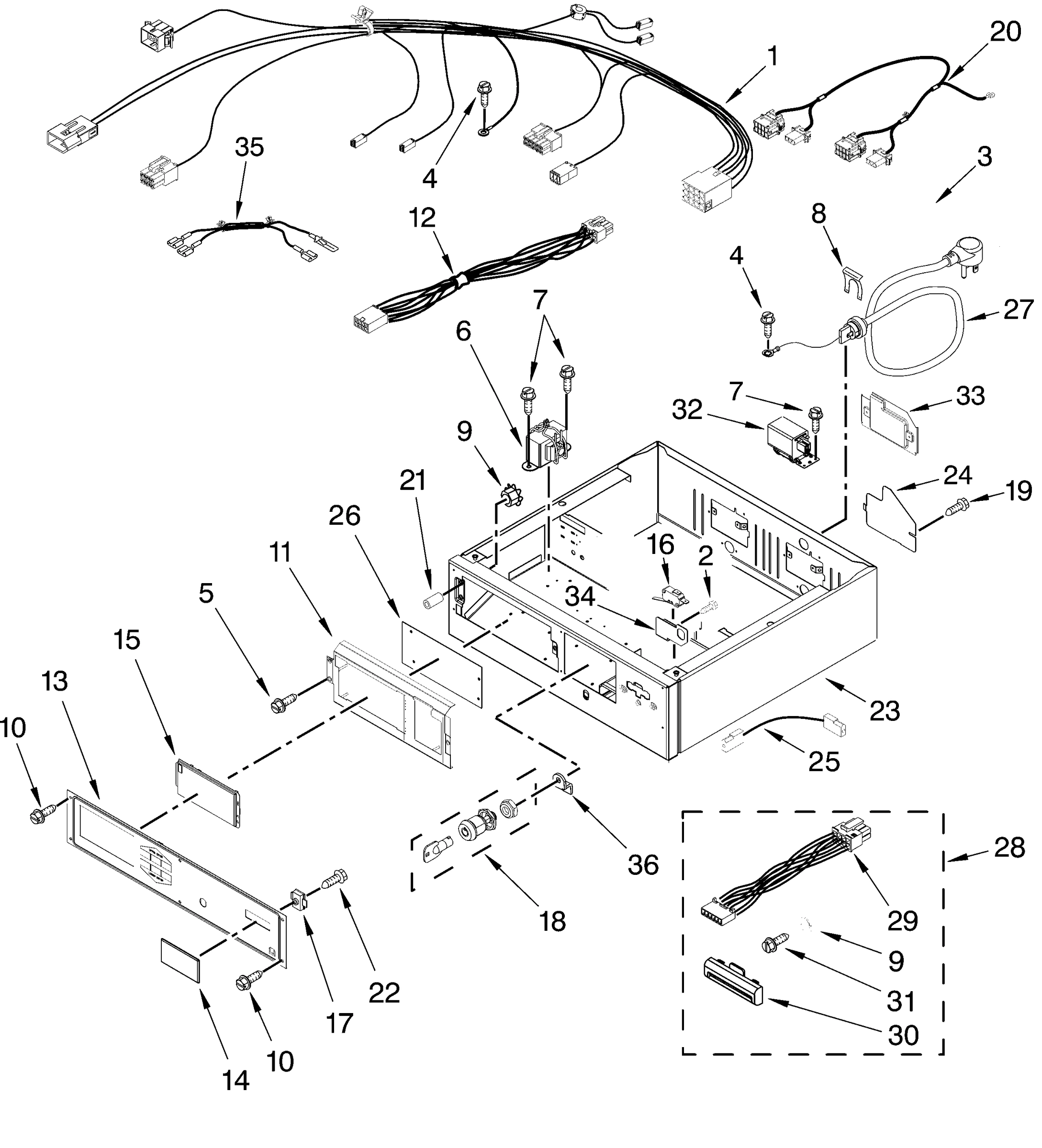 CONTROL PANEL AND SEPARATOR PARTS
