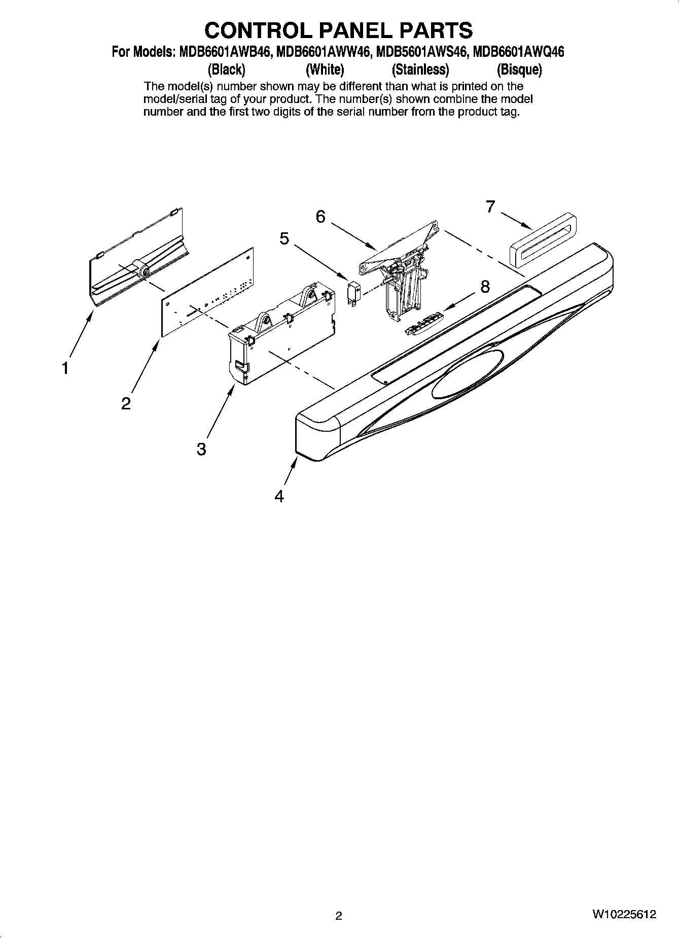 02 - CONTROL PANEL PARTS
