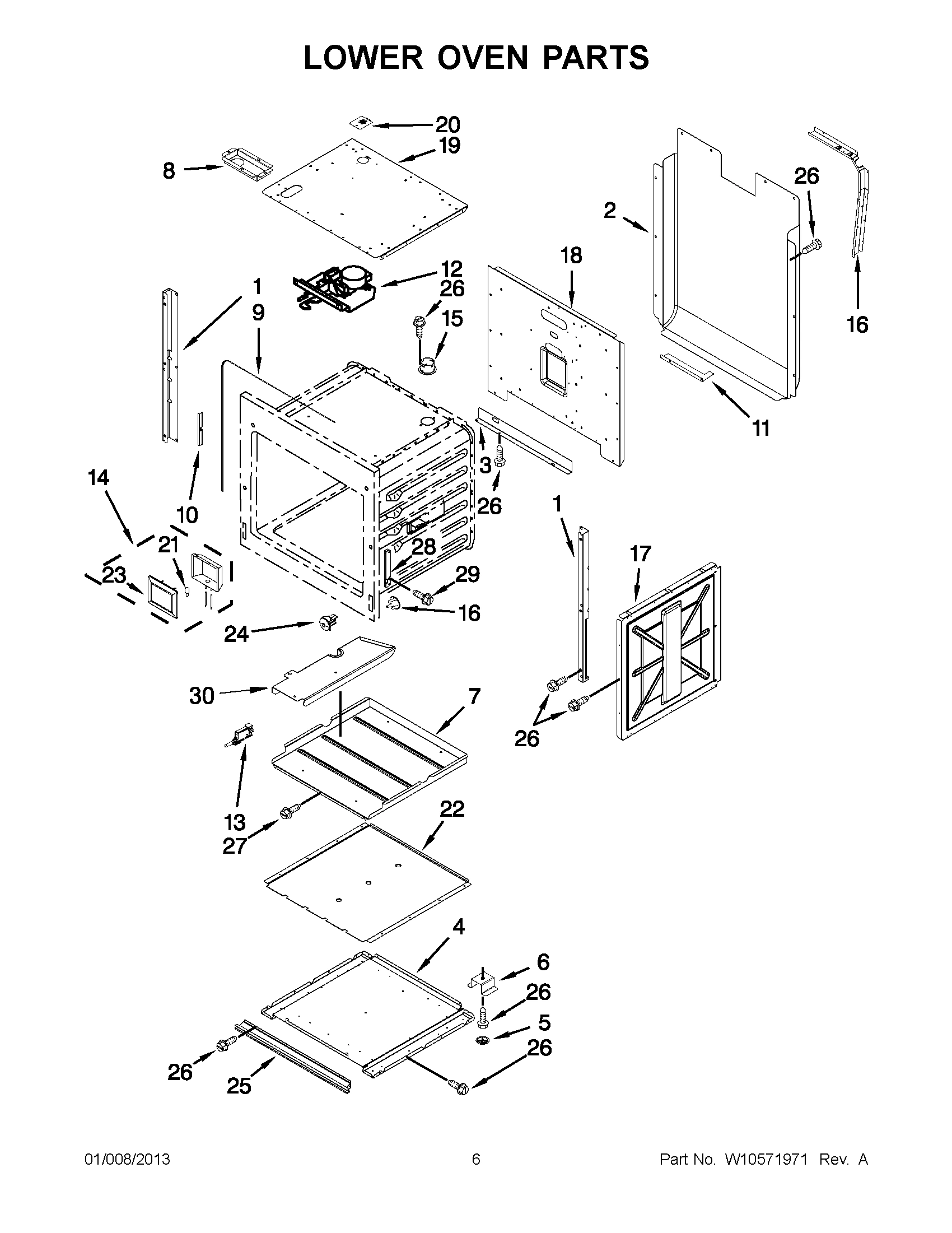 03 - LOWER OVEN PARTS