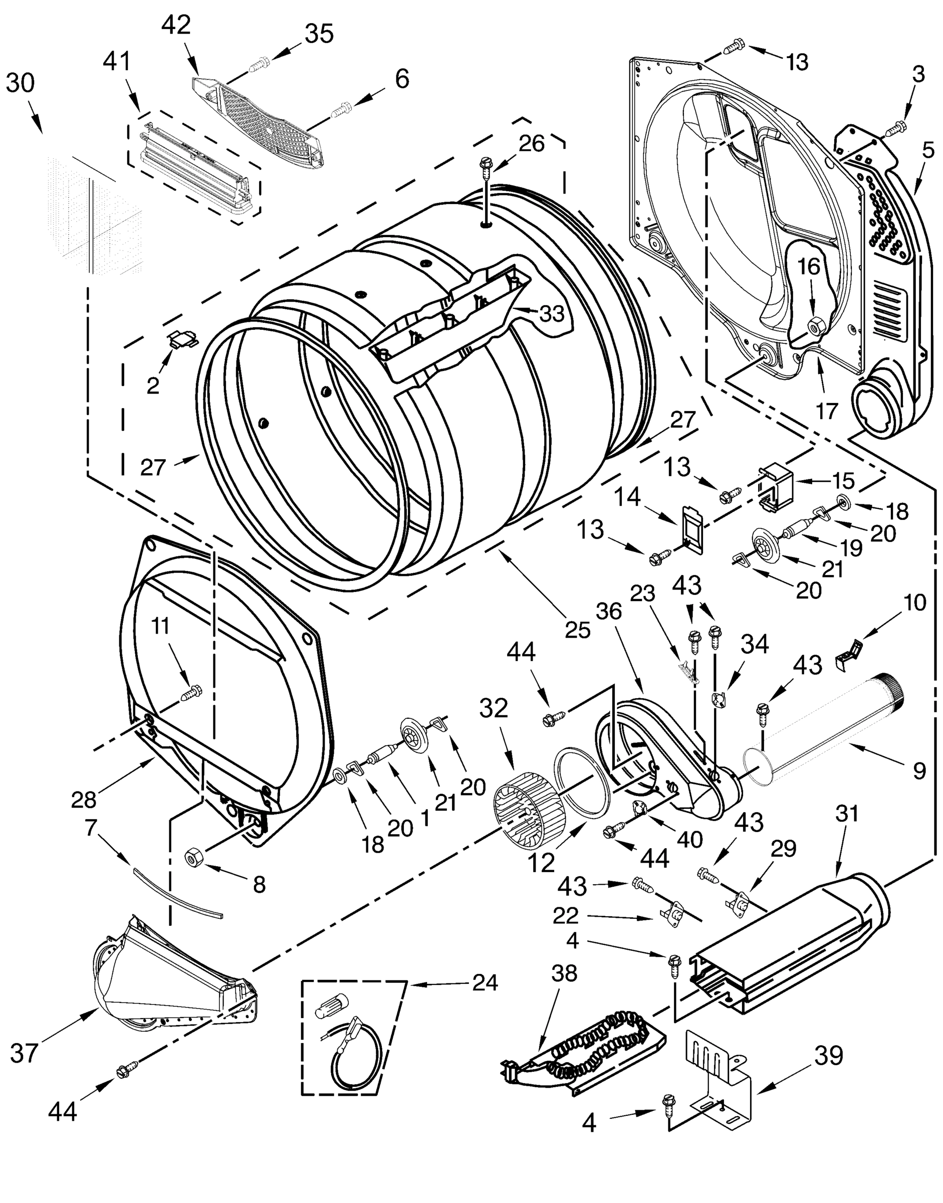 UPPER AND LOWER BULKHEAD PARTS