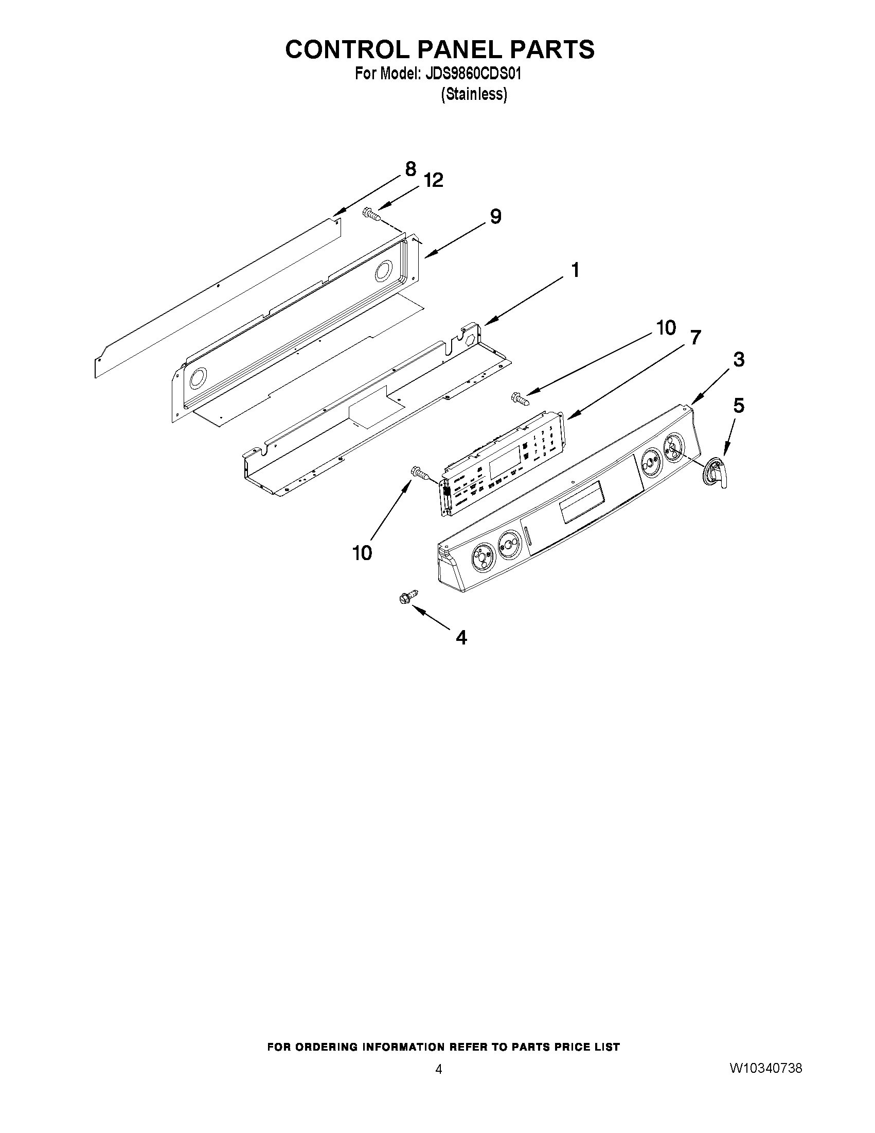 03 - CONTROL PANEL PARTS