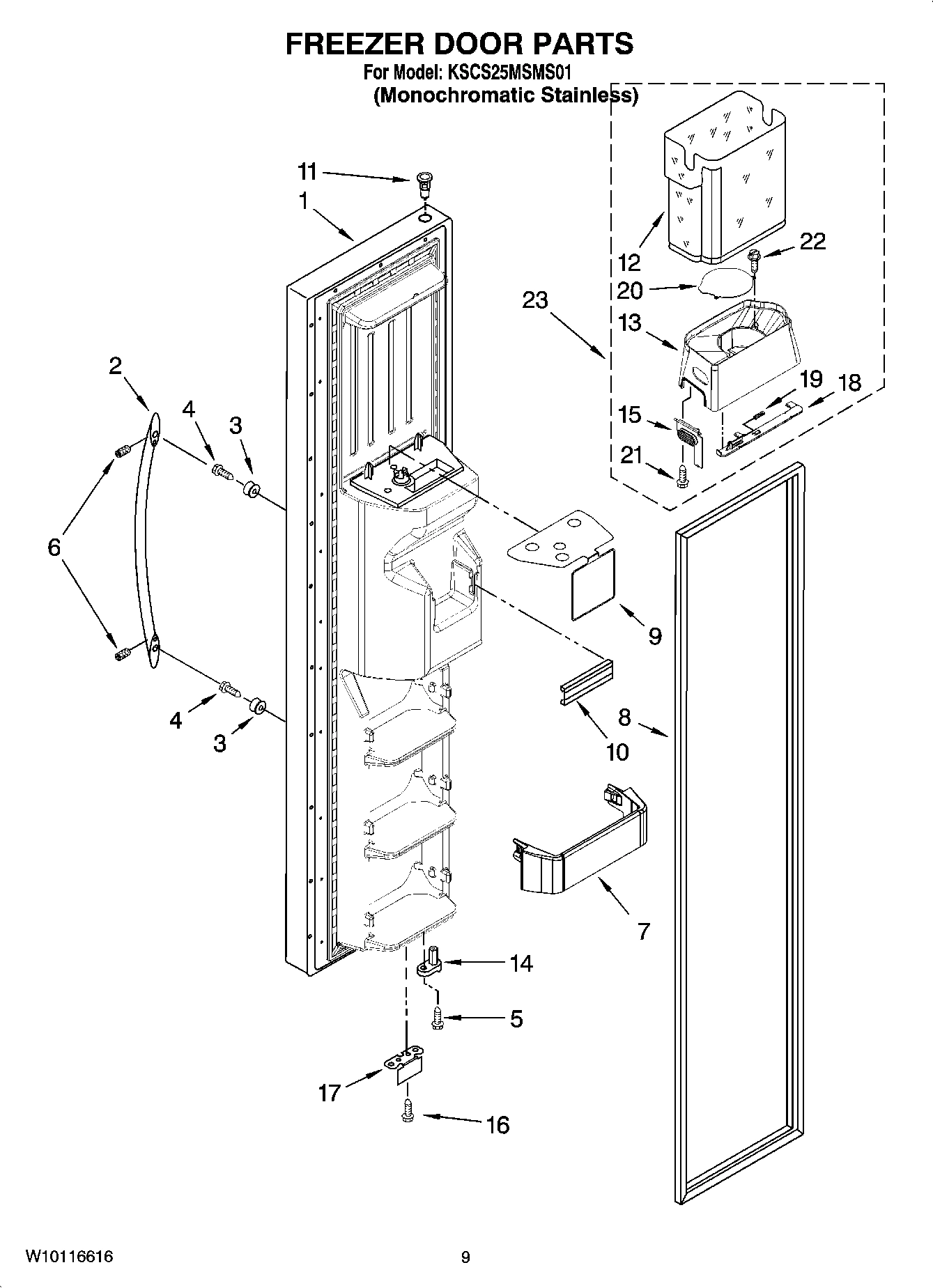06 - FREEZER DOOR PARTS