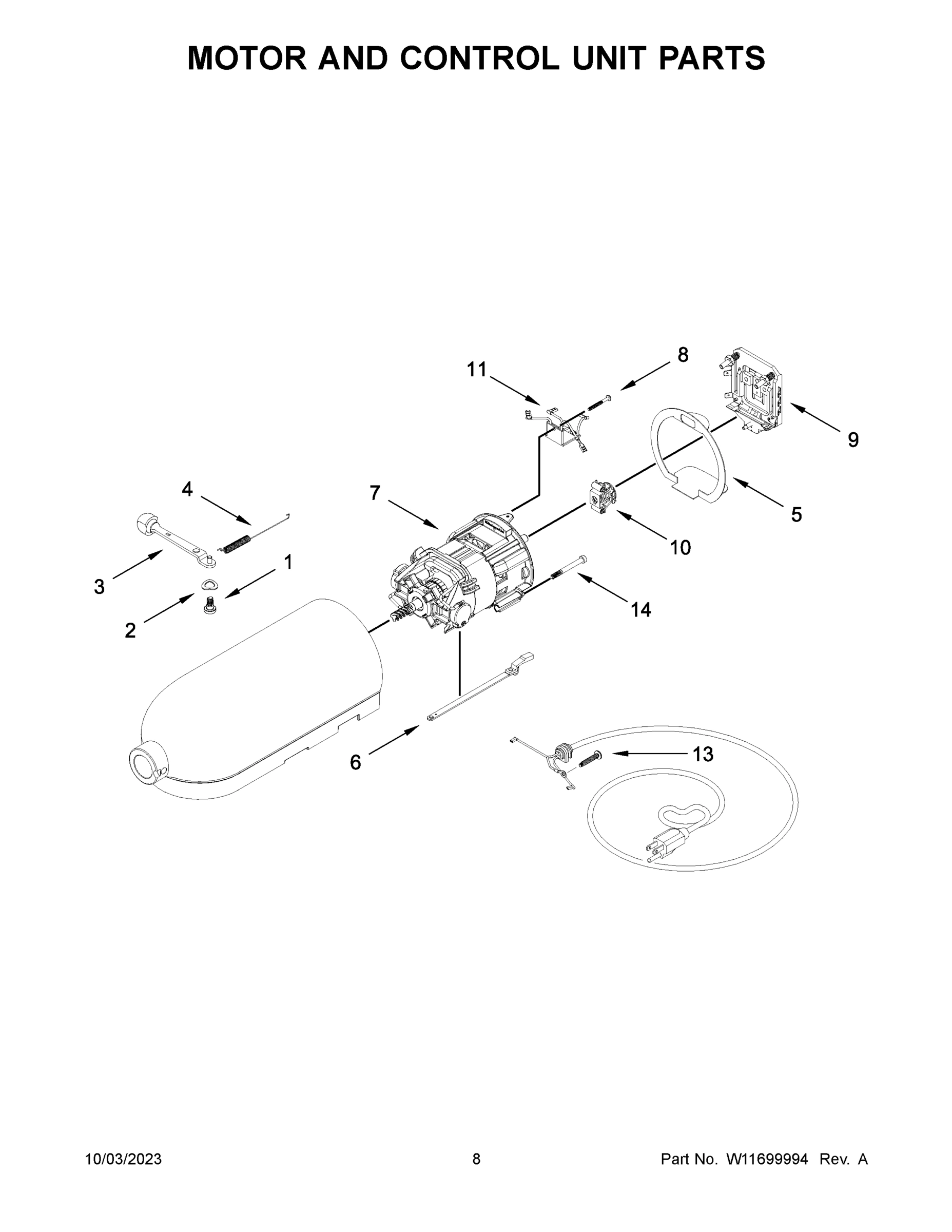 05 - MOTOR AND CONTROL UNIT PARTS