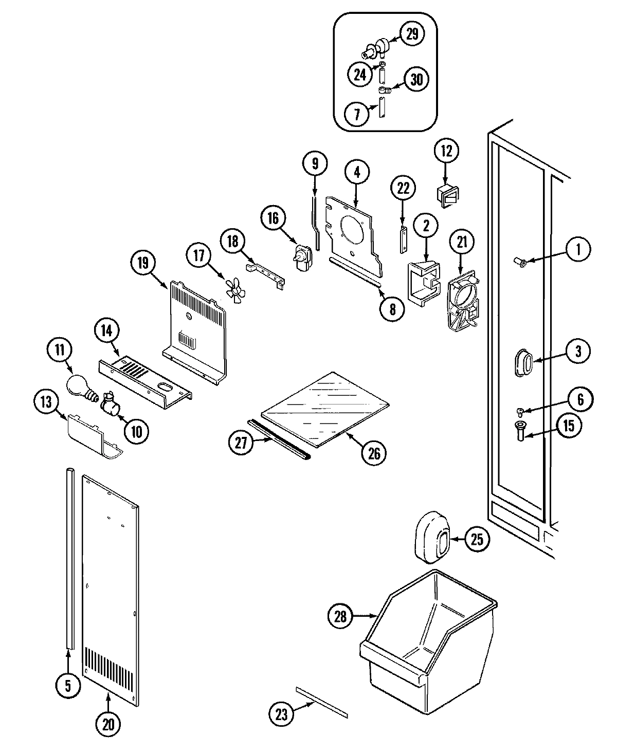 01 - FREEZER COMPARTMENT