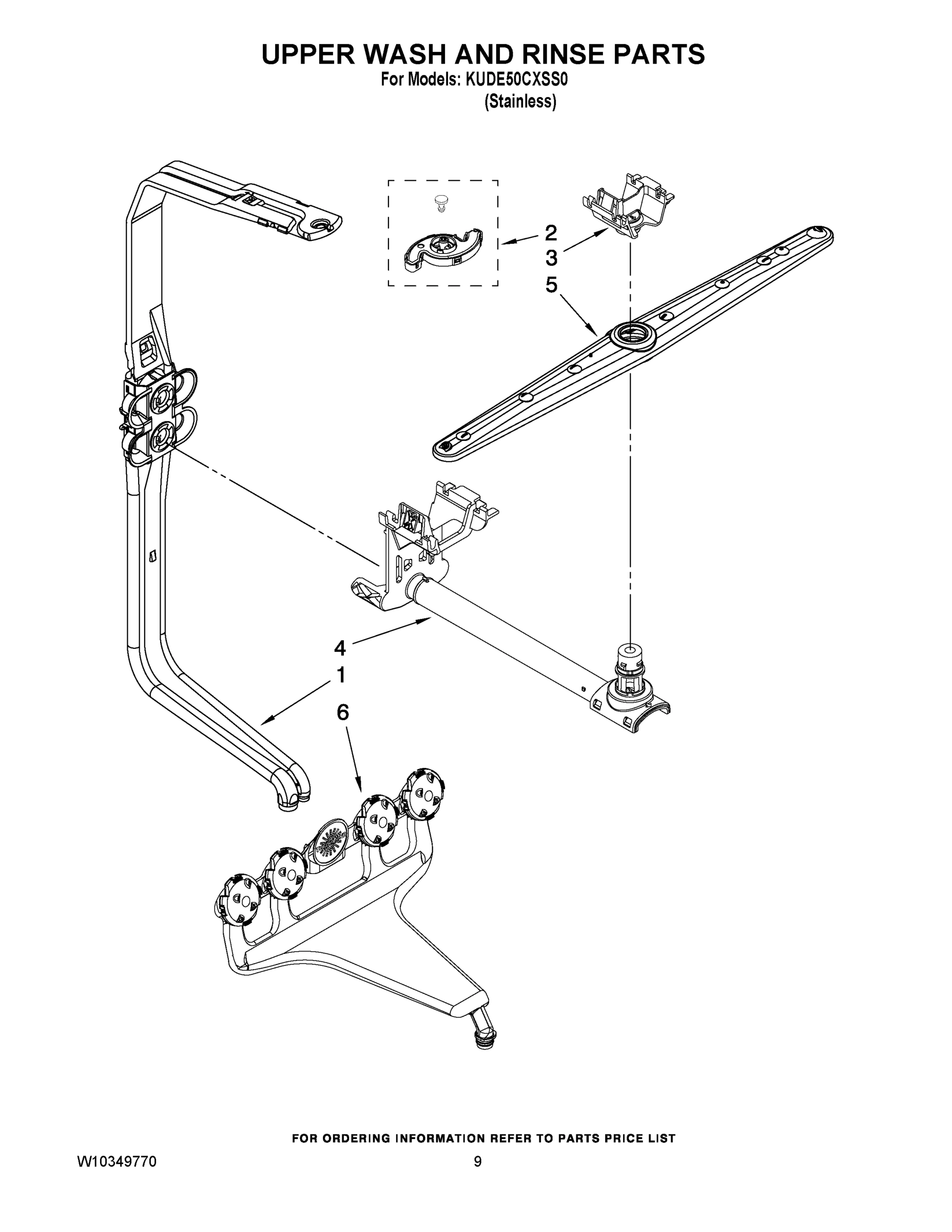 07 - UPPER WASH AND RINSE PARTS
