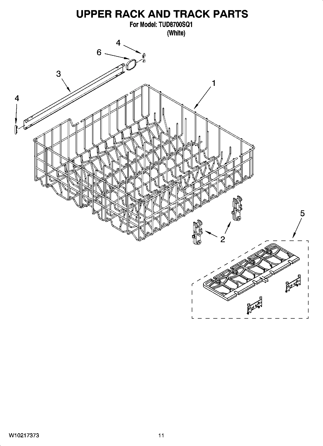 09 - UPPER RACK AND TRACK PARTS