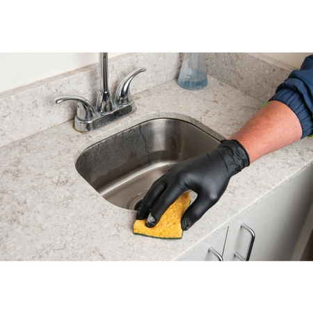 W89012 Performance Tool Large Black Nitrile Gloves - Image 8