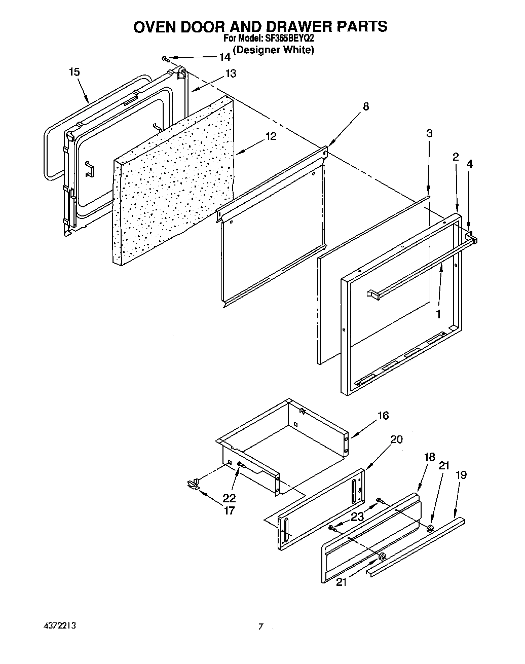 07 - OVEN DOOR AND DRAWER