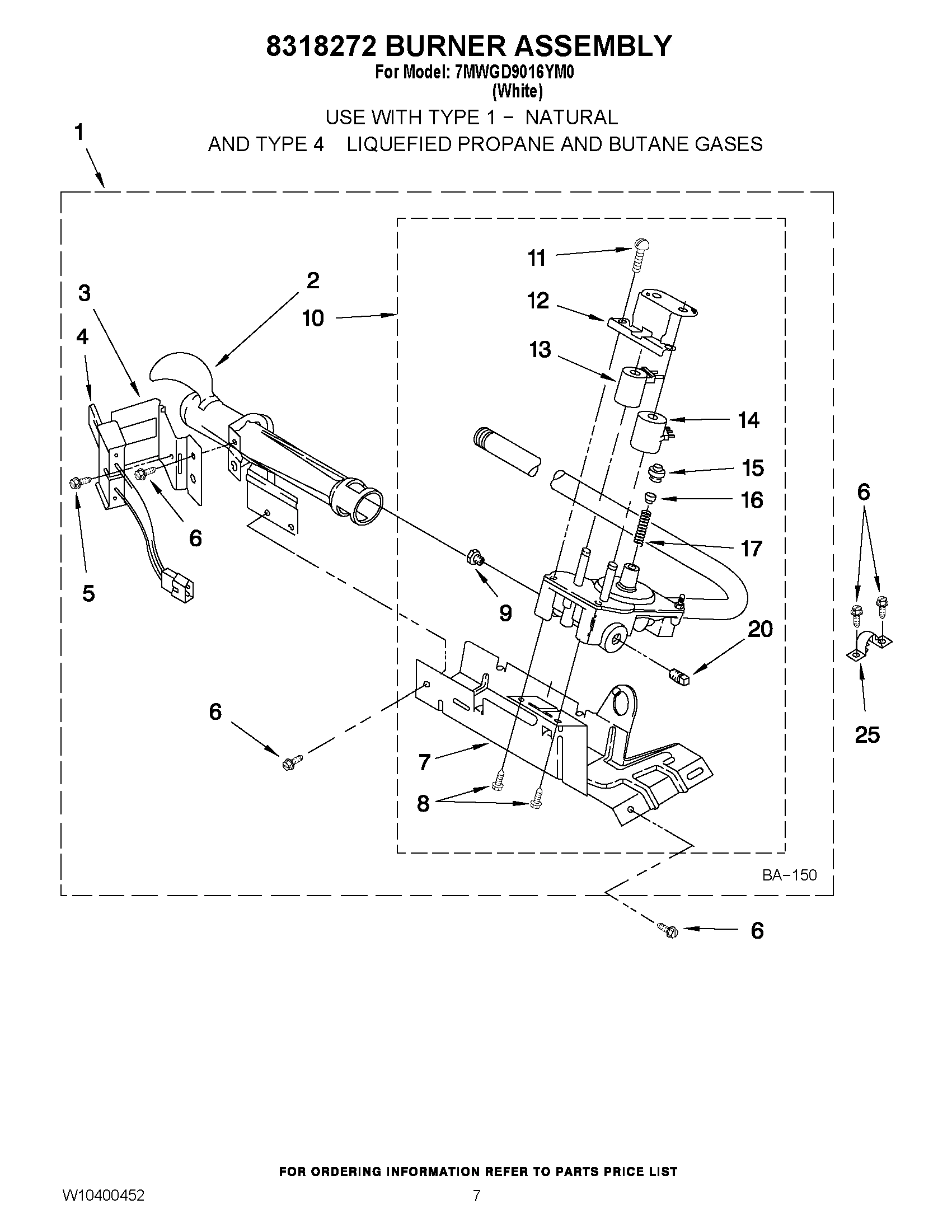 04 - 8318272 BURNER ASSEMBLY
