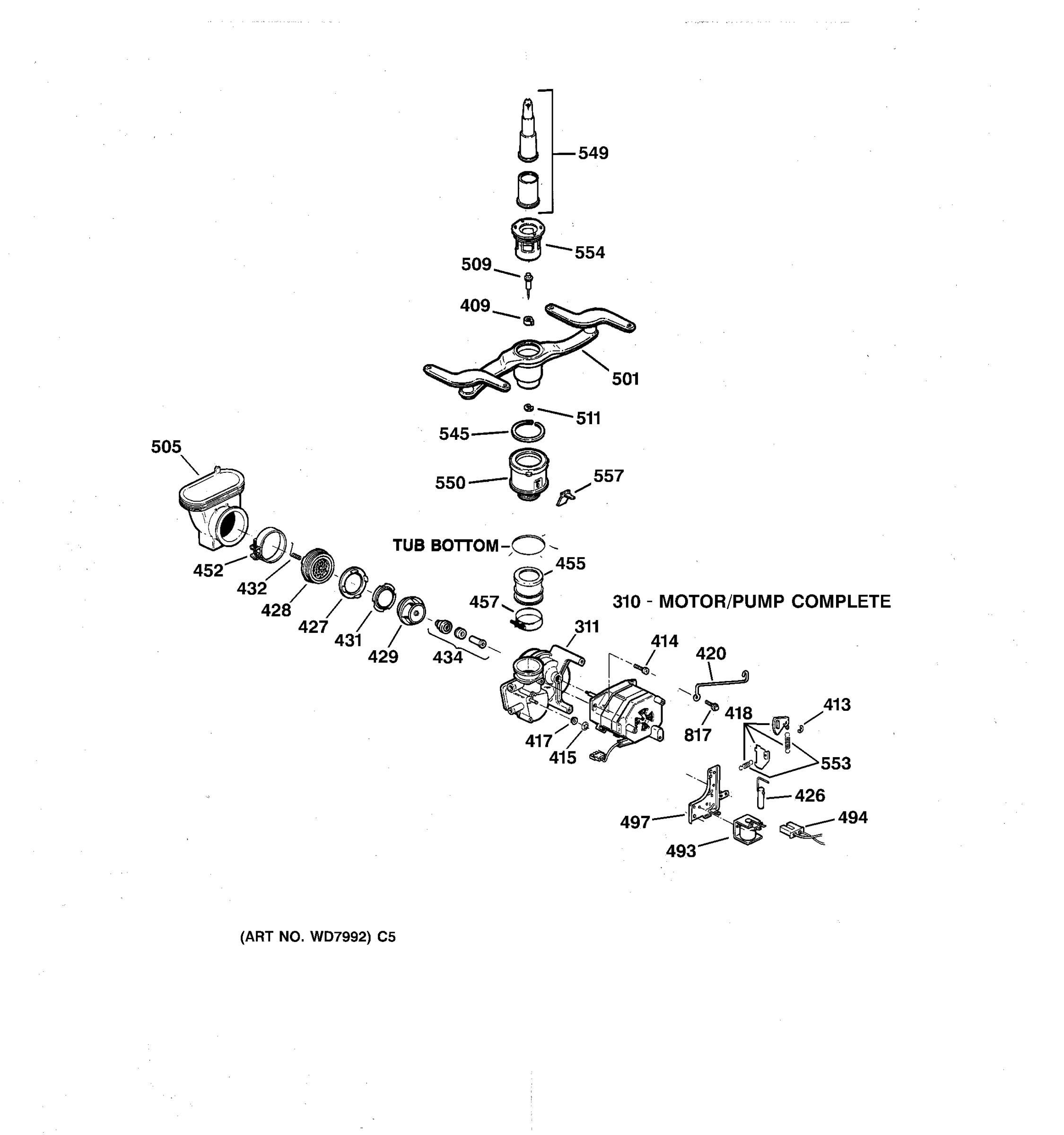 MOTOR-PUMP MECHANISM