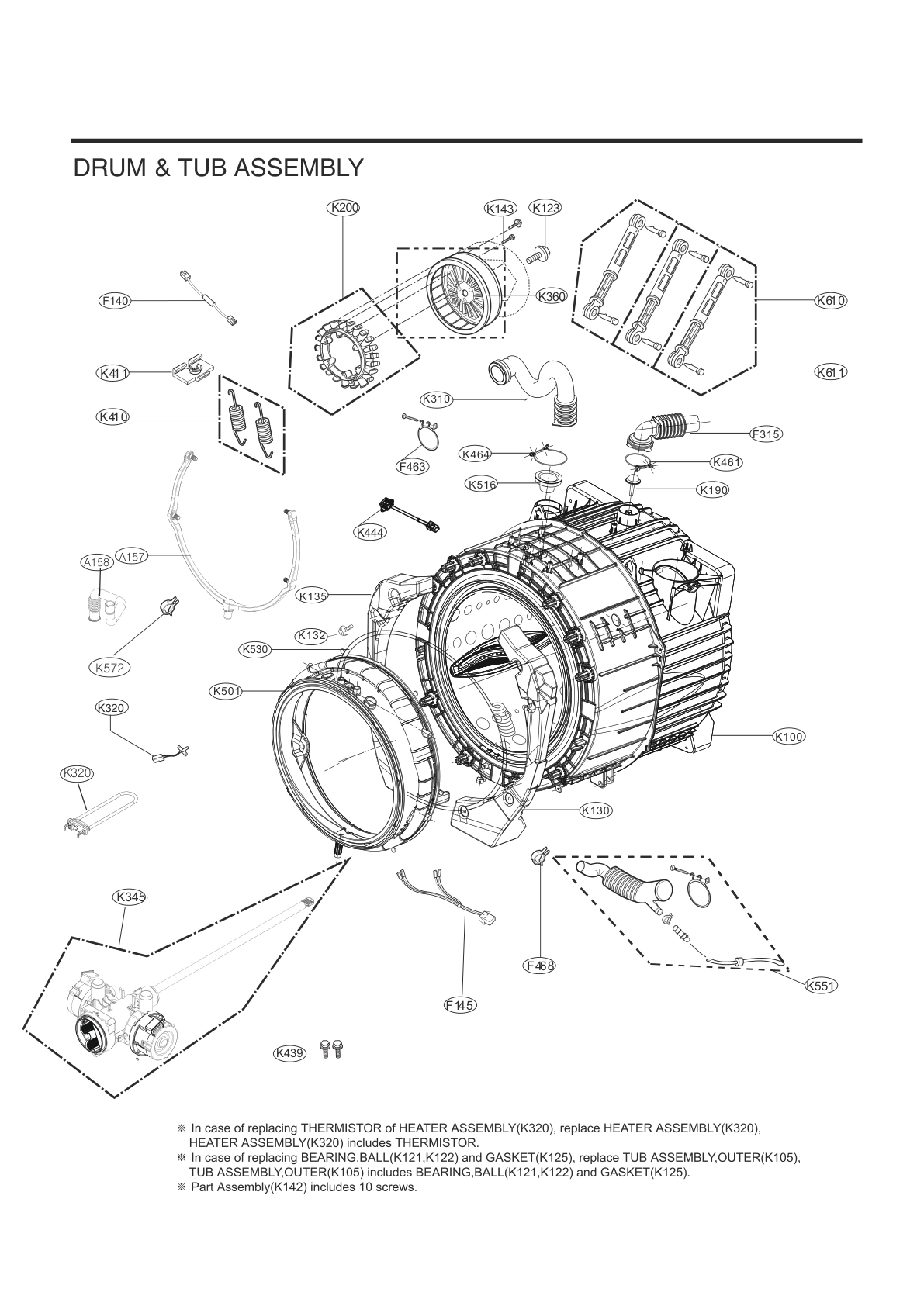 DRUM & TUB ASSEMBLY